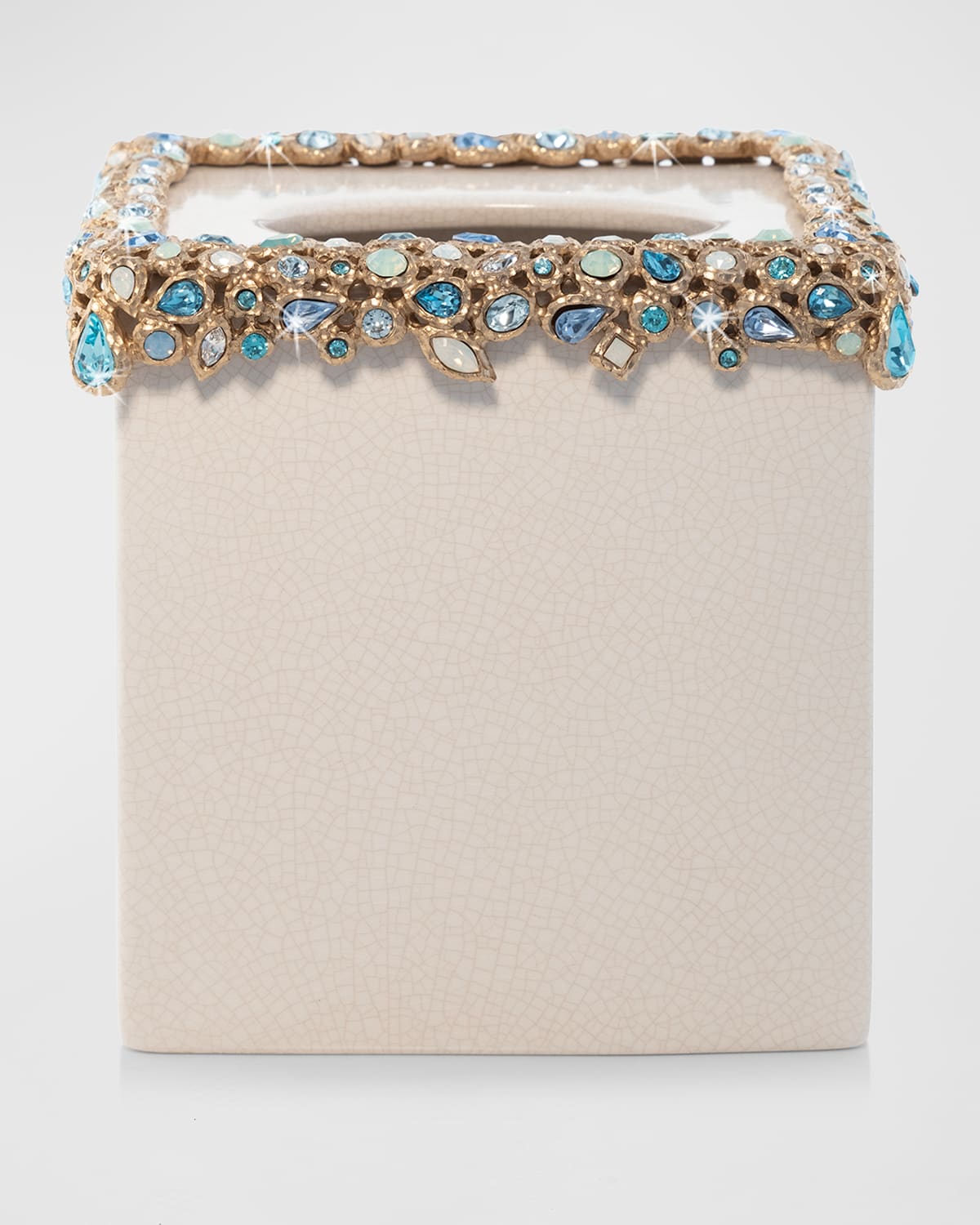 Jay Strongwater Bejeweled Tissue Box