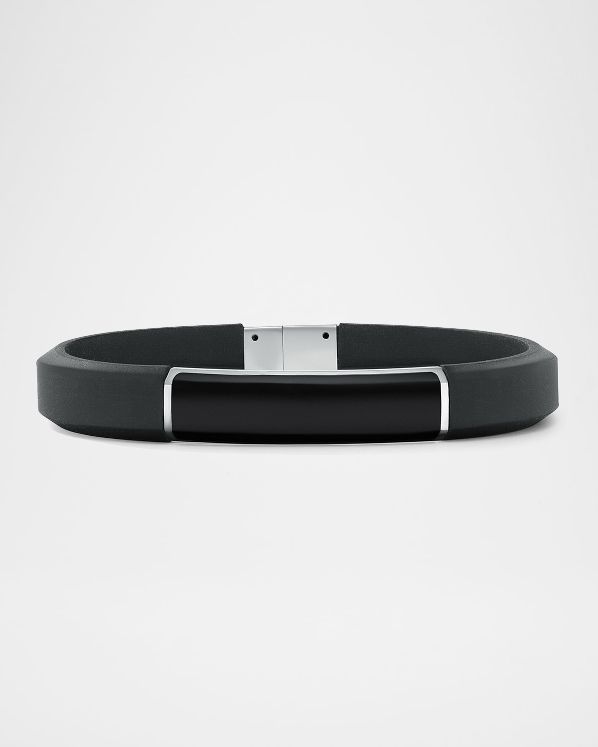 David Yurman 10mm Men's Streamline ID Rubber Bracelet