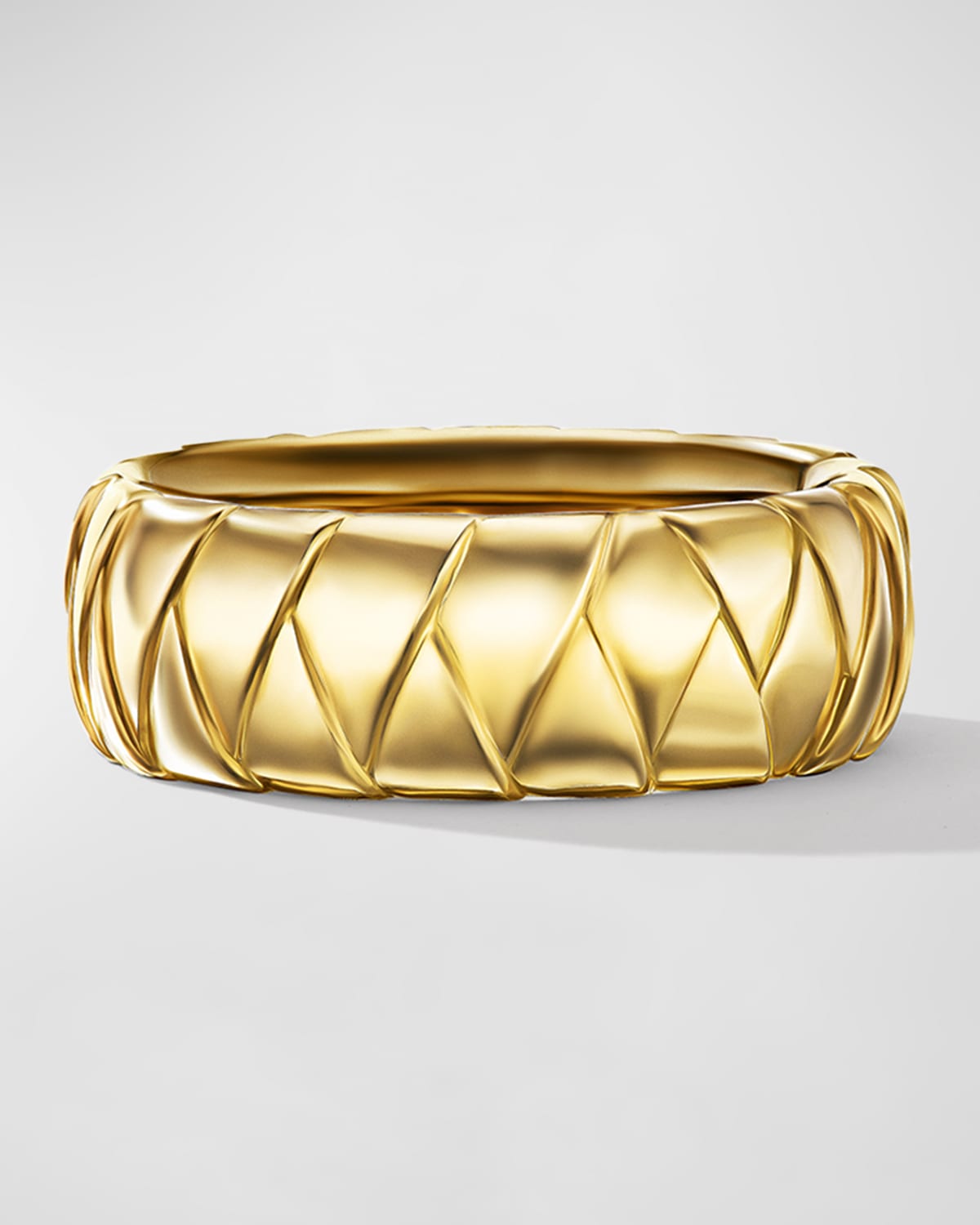 David Yurman Men's Cairo Wrap Band Ring In 18k Gold, 8mm