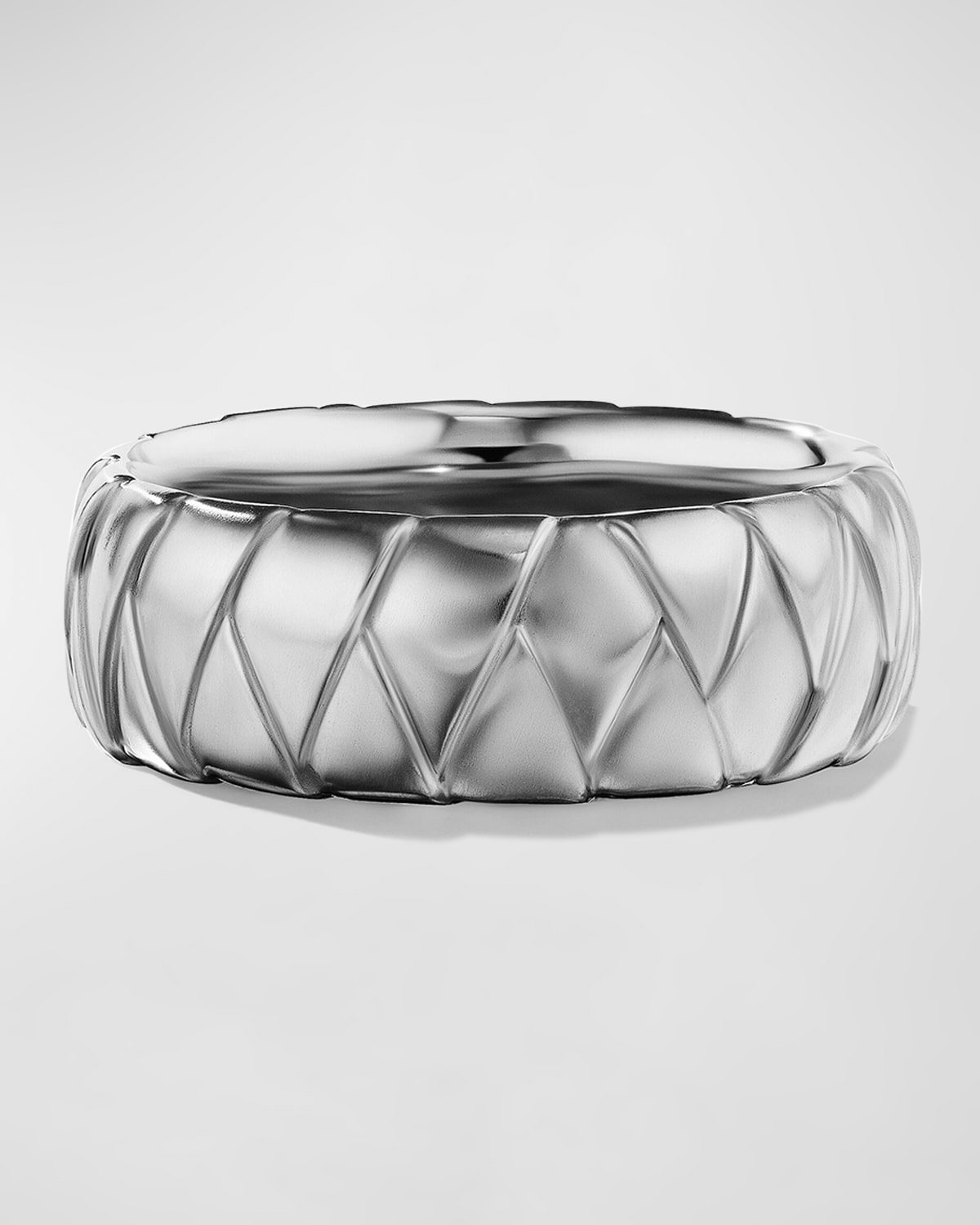 Shop David Yurman Men's Cairo Wrap Band Ring In Silver, 8mm