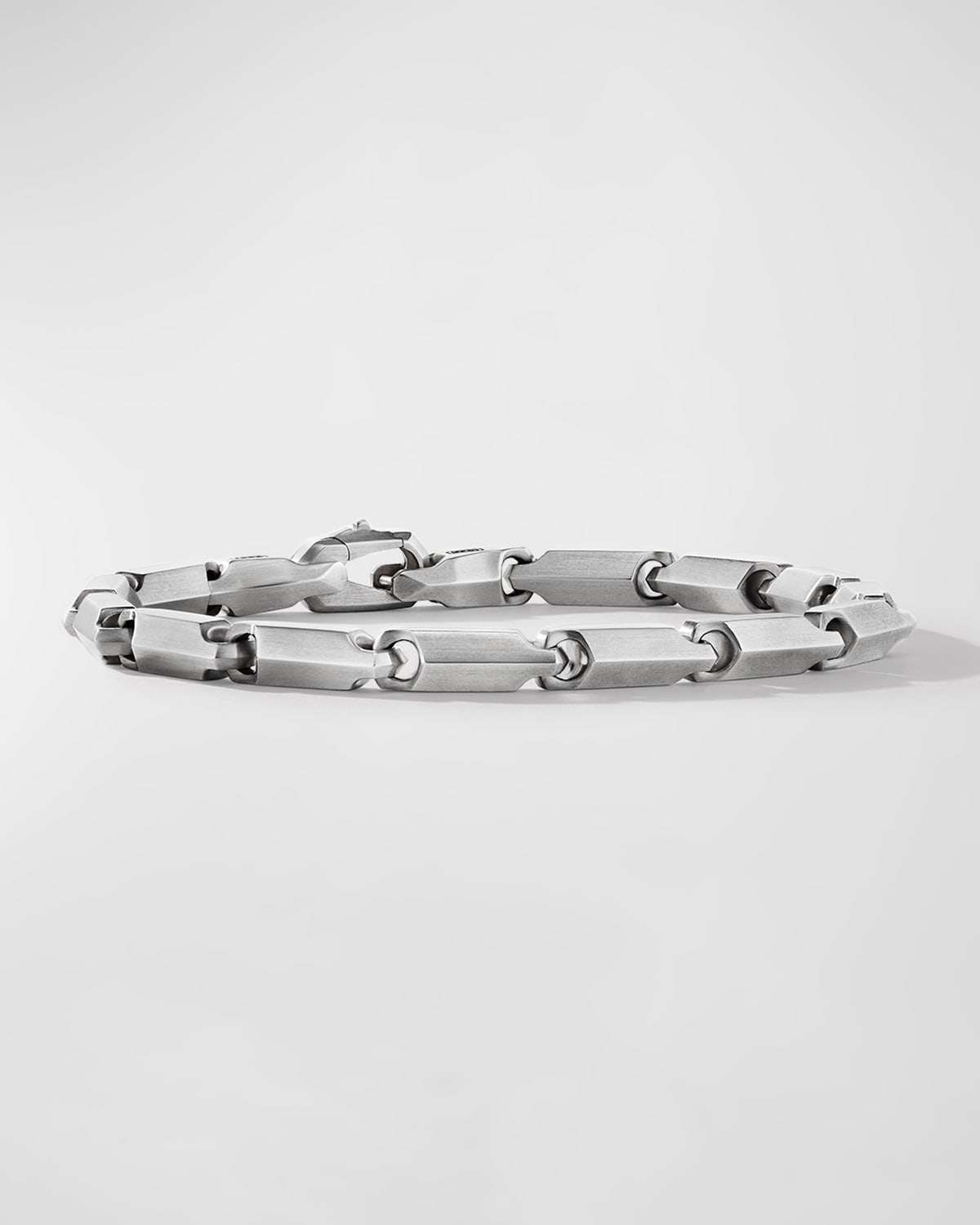 David Yurman Men's Faceted Chain Link Bracelet In Silver, 3mm
