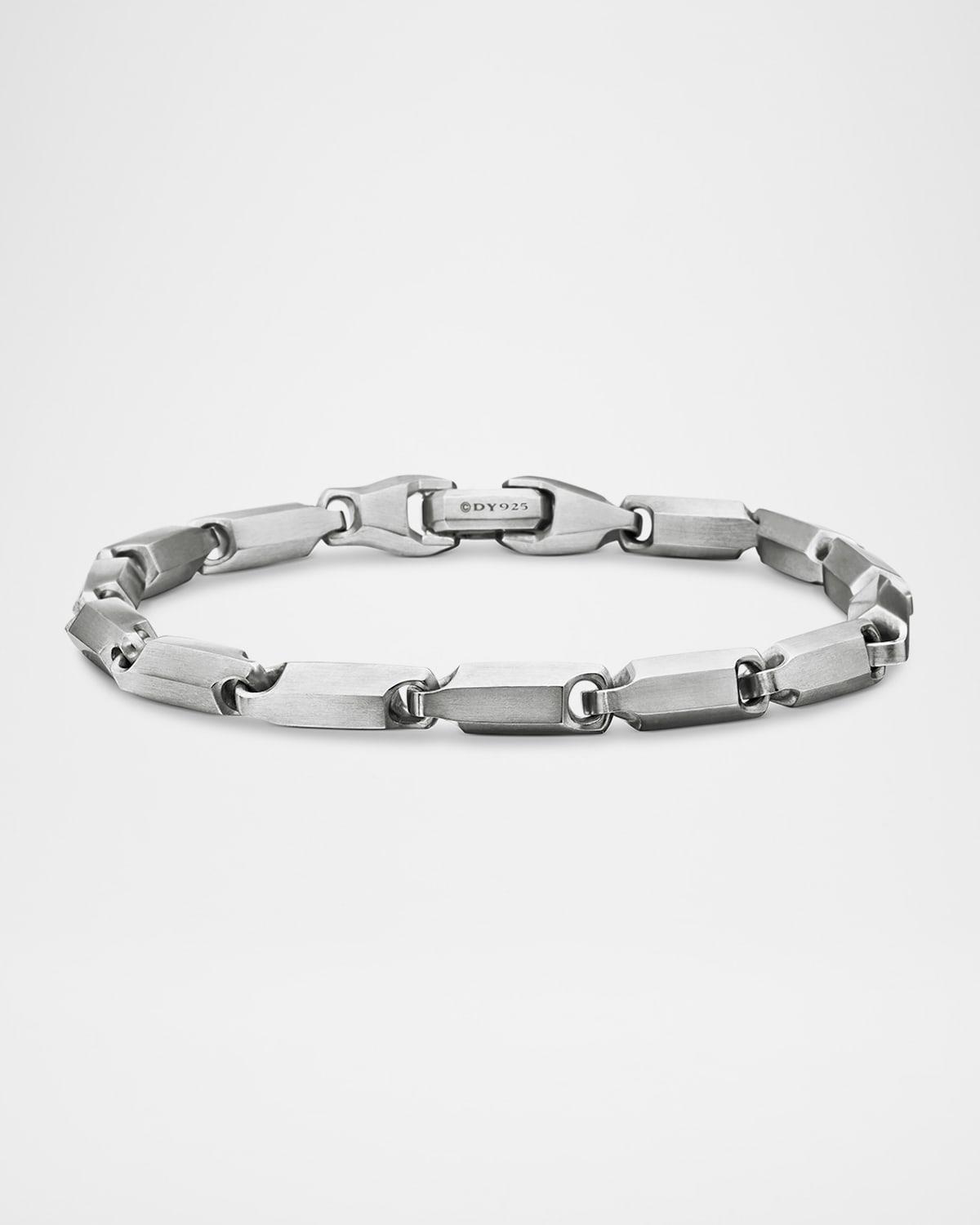 David Yurman Men's Faceted Chain Link Bracelet In Silver, 3mm