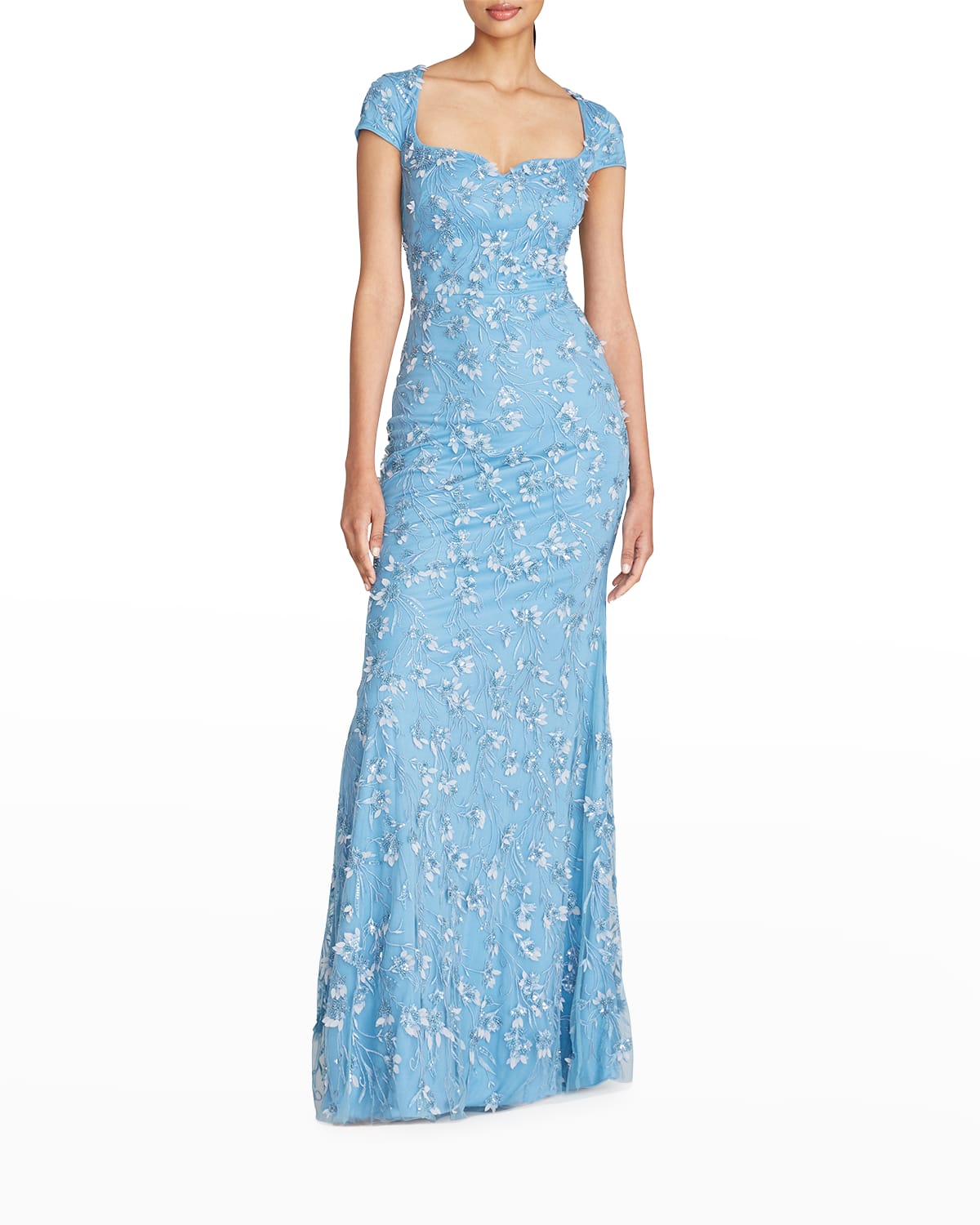 THEIA BREE BEADED SWEETHEART GOWN