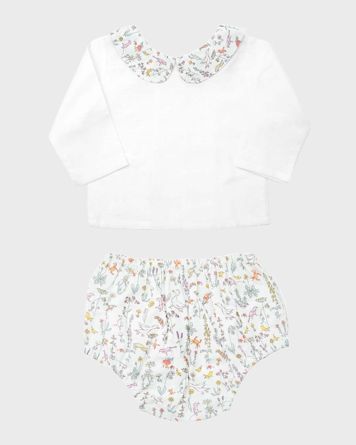 LOUELLE GIRL'S THEO BLOUSE W/ BLOOMERS
