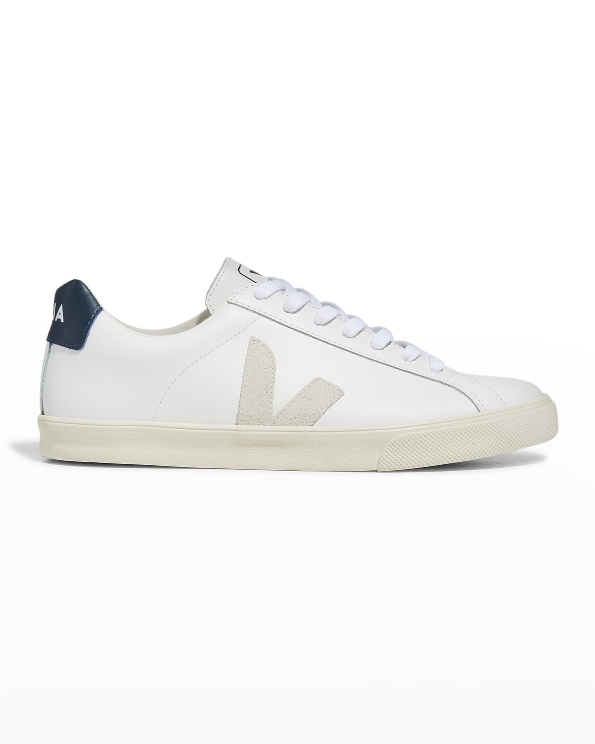 Veja Esplar Logo-embossed Low-top Leather And Canvas Trainers In White ...