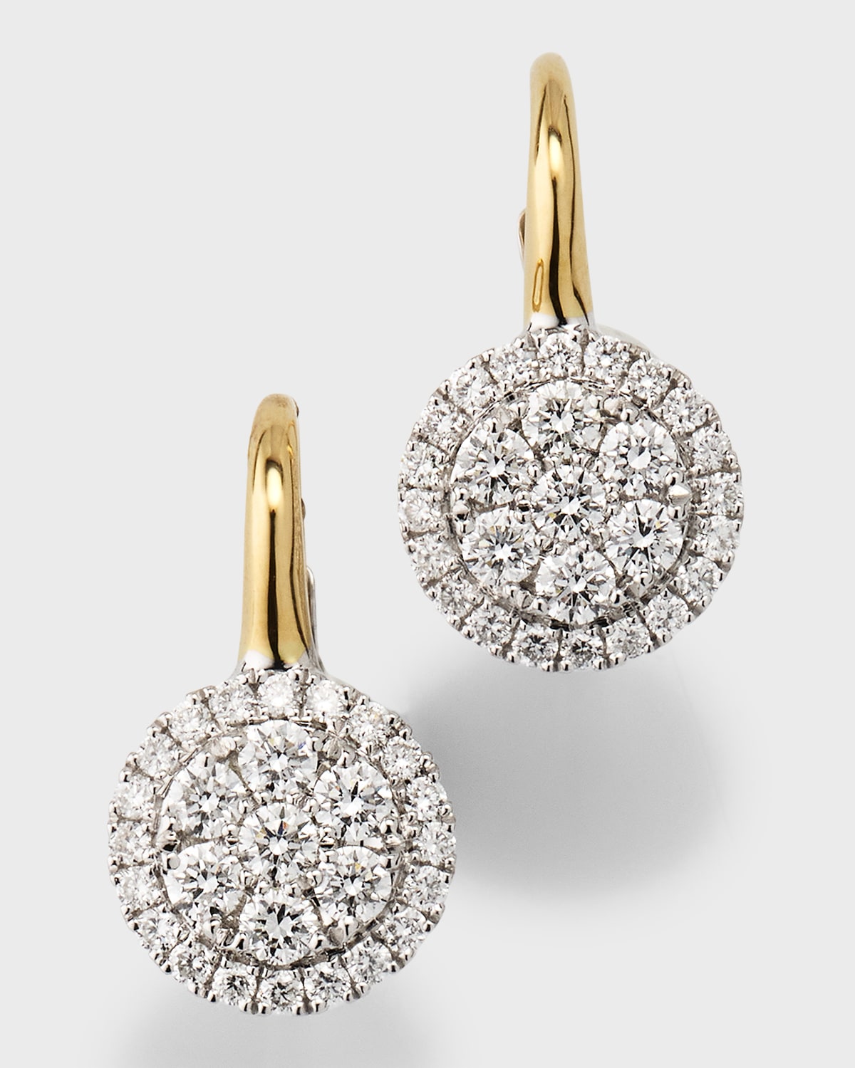 Frederic Sage Small Round Firenze Ii Diamond Cluster Earrings