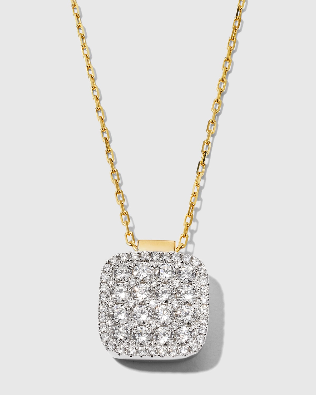 Frederic Sage Large Firenze II Diamond Cushion Pendant Necklace