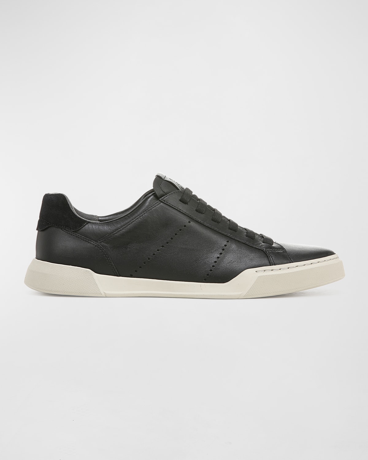 Vince Men's Mercer Leather Low-top Sneakers In Black