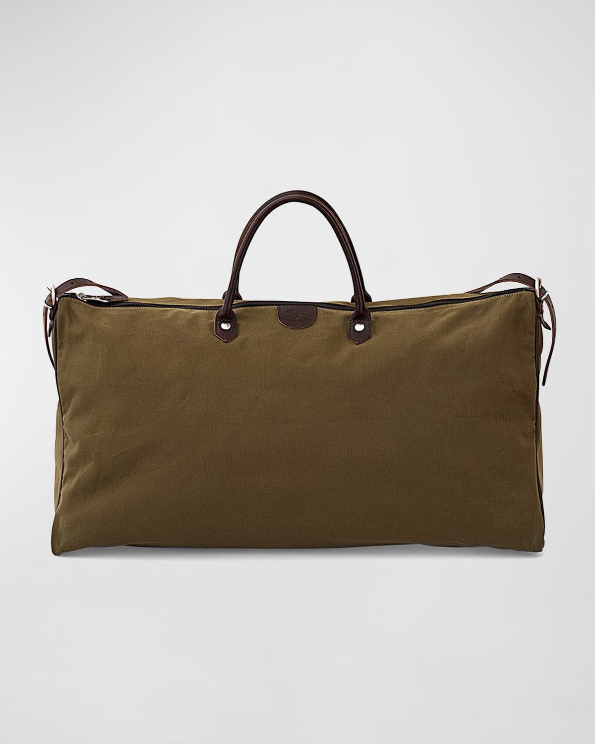 Men's Canvas-Leather Travel Duffle Bag