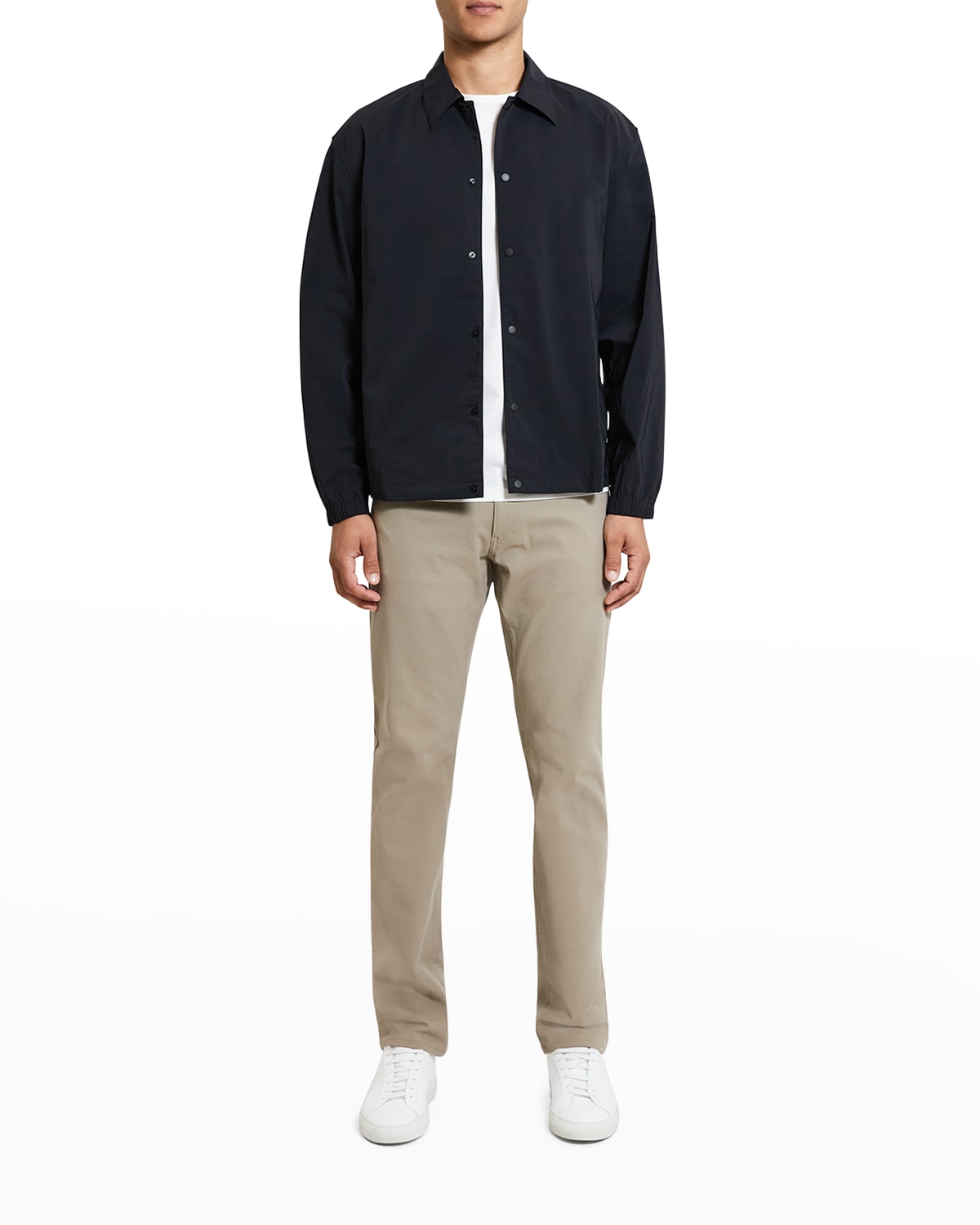 Theory City Coach Stretch-nylon Jacket In Black