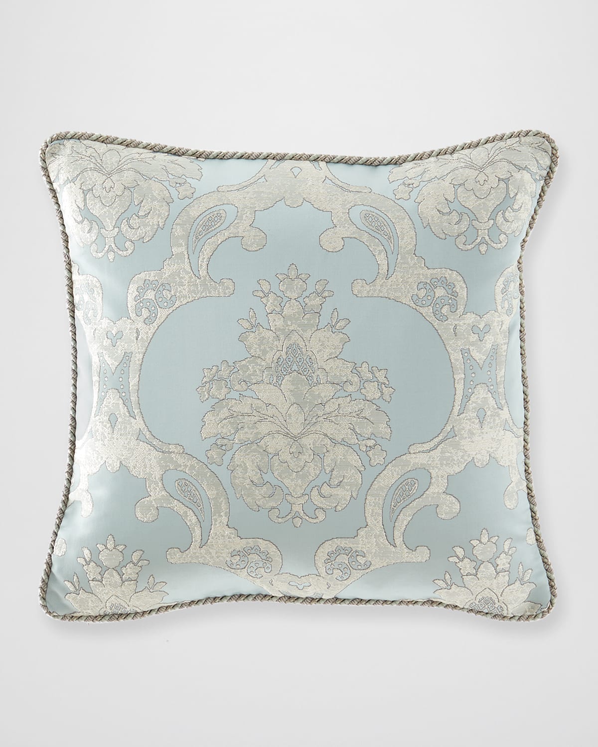 Austin Horn Collection Elizabeth 20" Pillow In Turquoise/aqua
