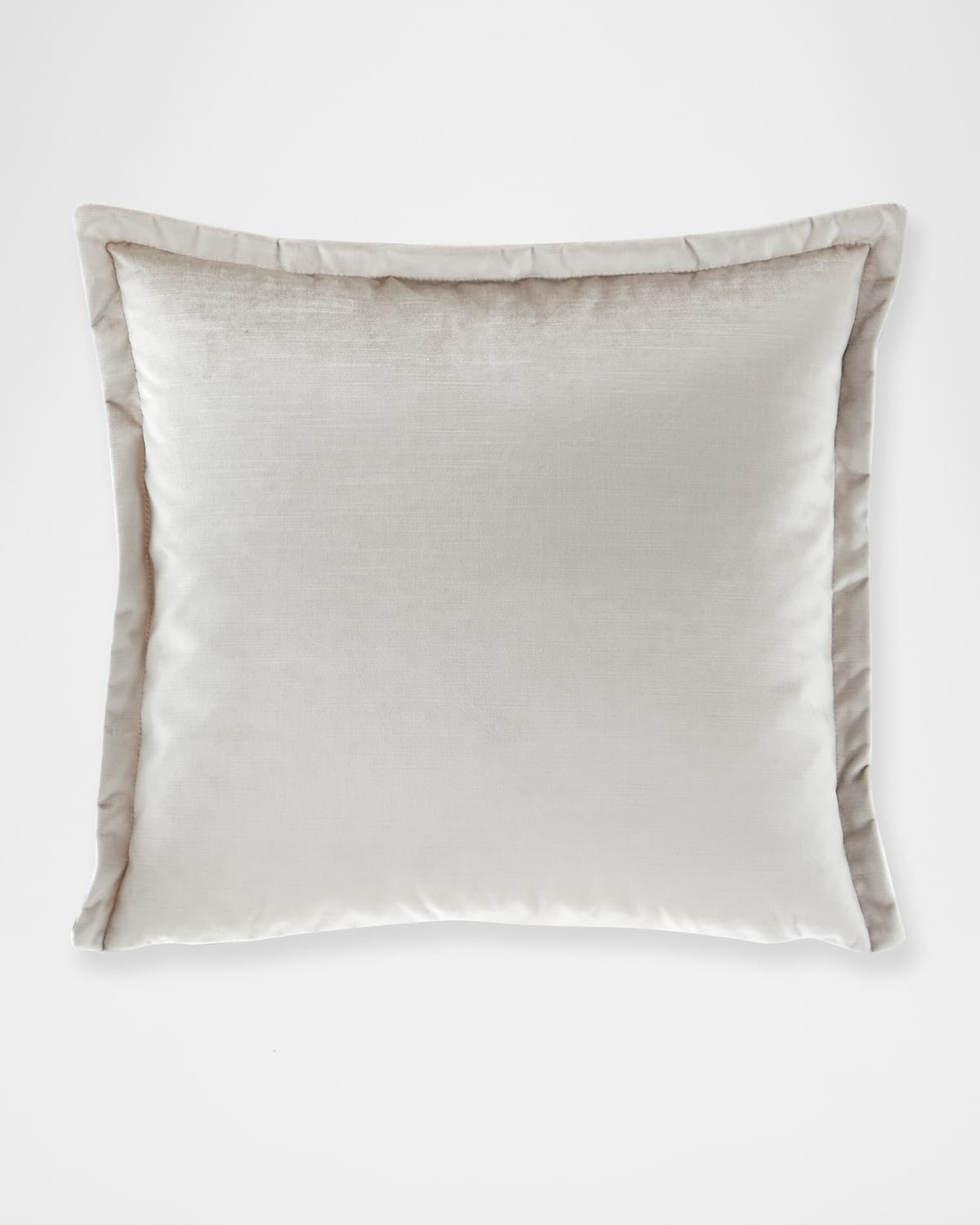 Olivia Quido Manon Shiny Velvet 20" Pillow In Silver