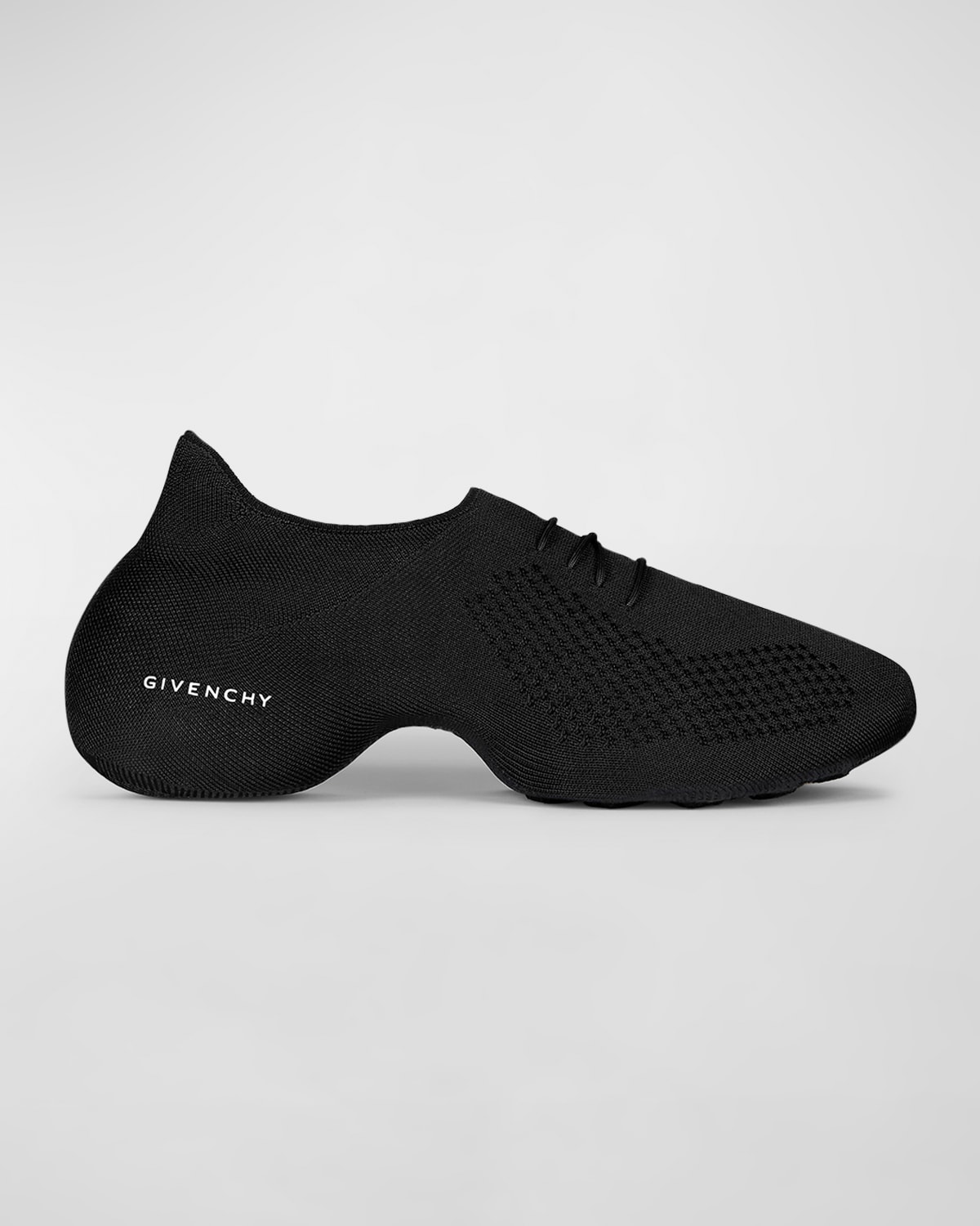 Givenchy Tk-360 Logo-print Stretch-knit Sneakers In Black