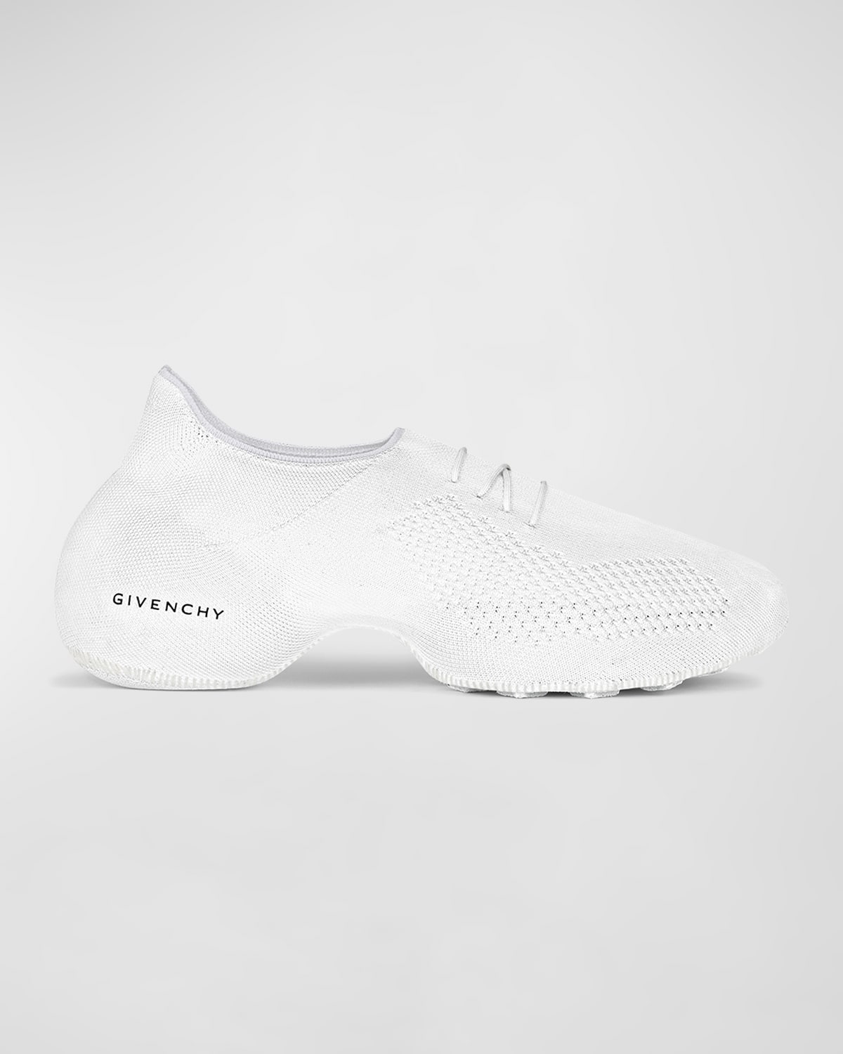 Givenchy Tk-360 Logo-print Stretch-knit Sneakers In White