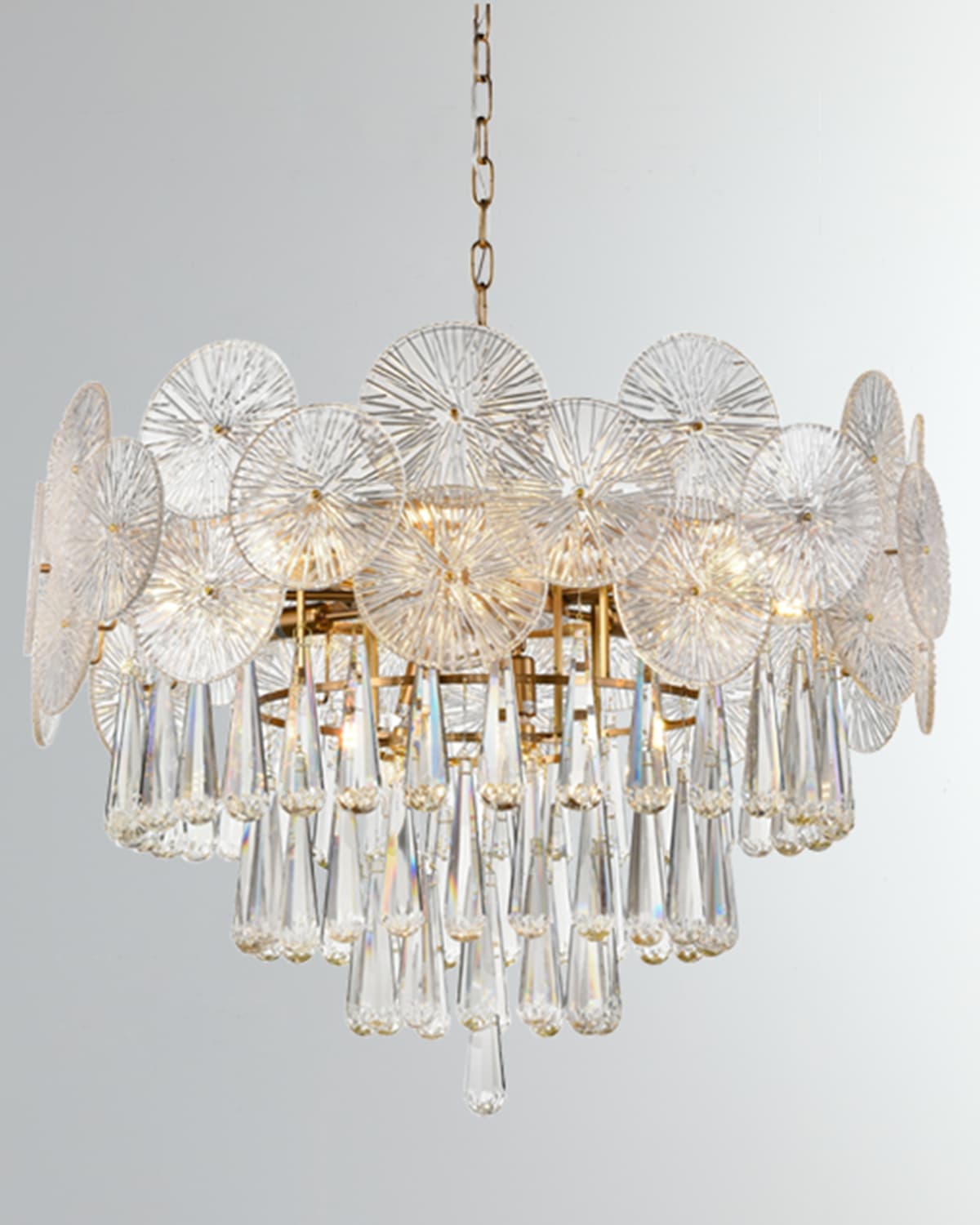 Dale Tiffany Sinclaire Chandelier In Transparent