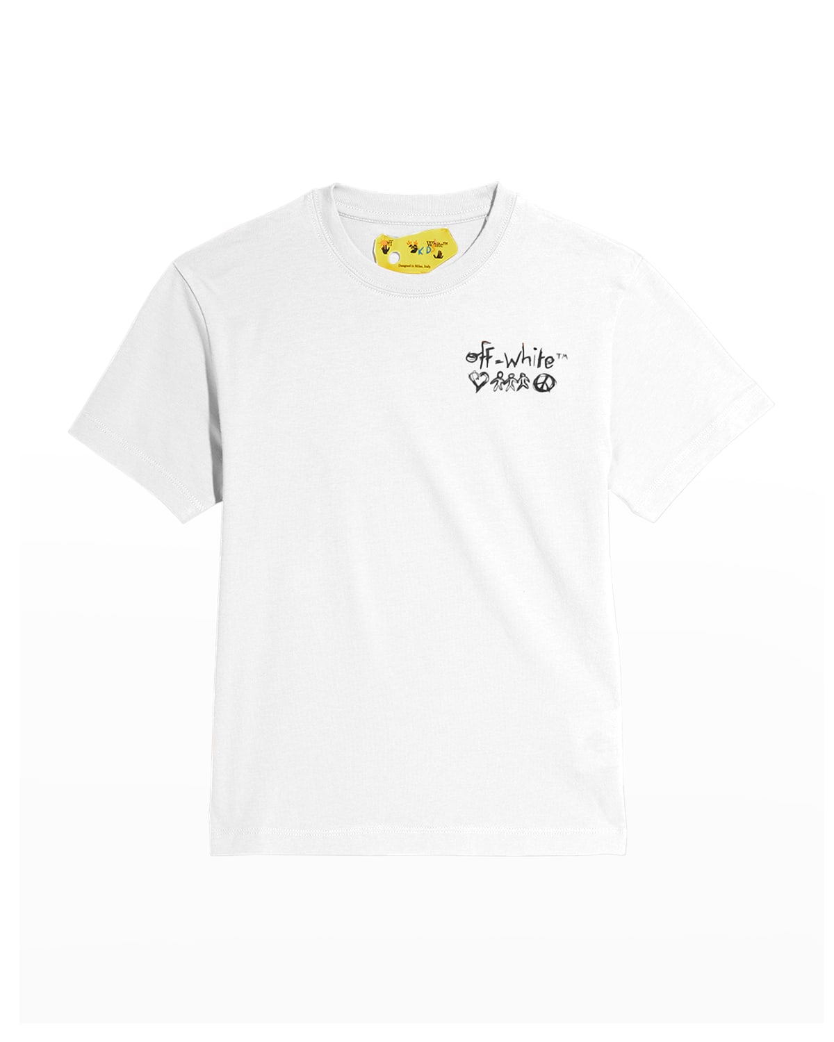 Boy's Logo-Sketch T-Shirt, Size 4-12