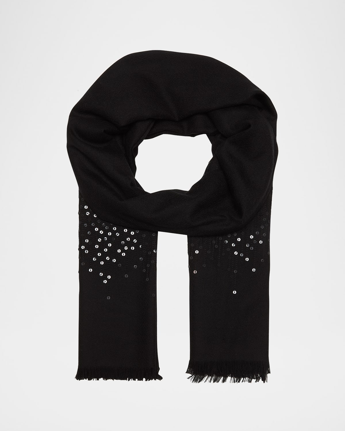 Lightweight Cashmere Sequin Scarf