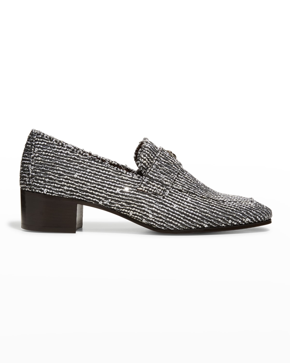 Bougeotte Embellished Sequin Penny Loafers