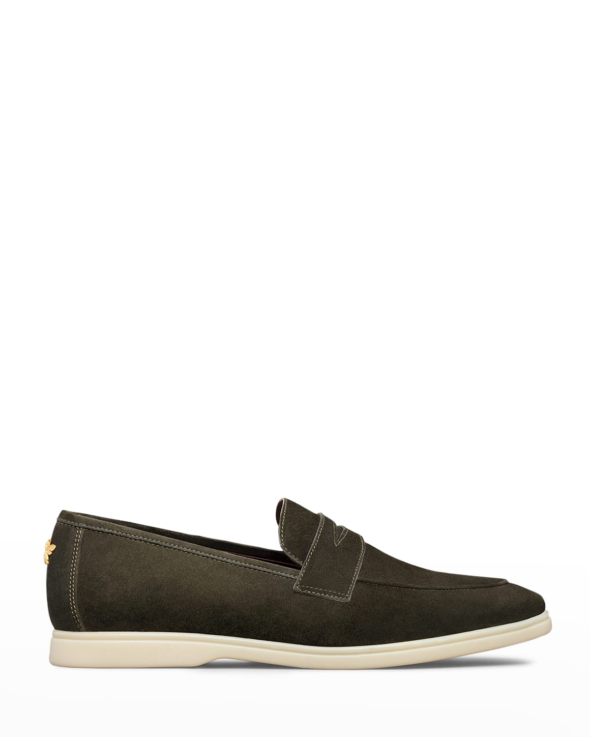 Suede Sporty Penny Loafers