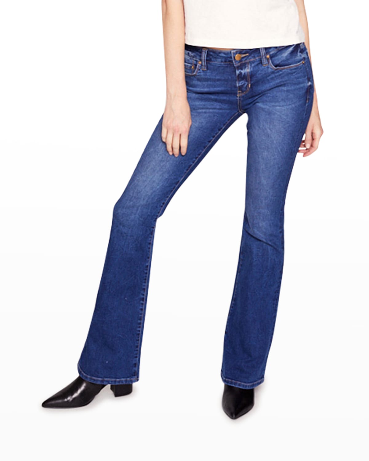 Blue Revival Recycled Low-Rise Bootcut Jeans