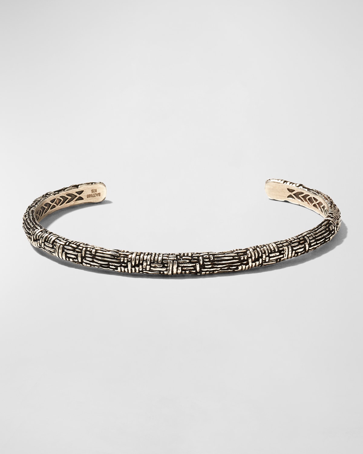 Men's Artisan Woven Texture Cuff Bracelet