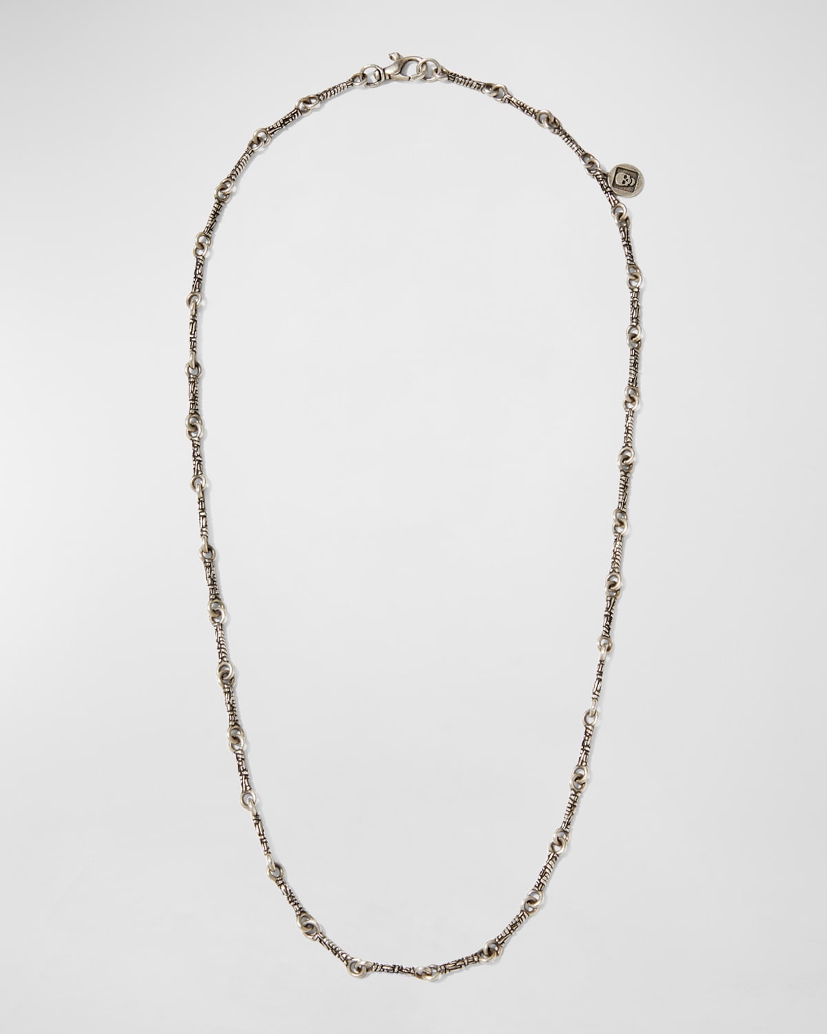 Men's Artisan Woven Texture Chain Necklace, 24"L