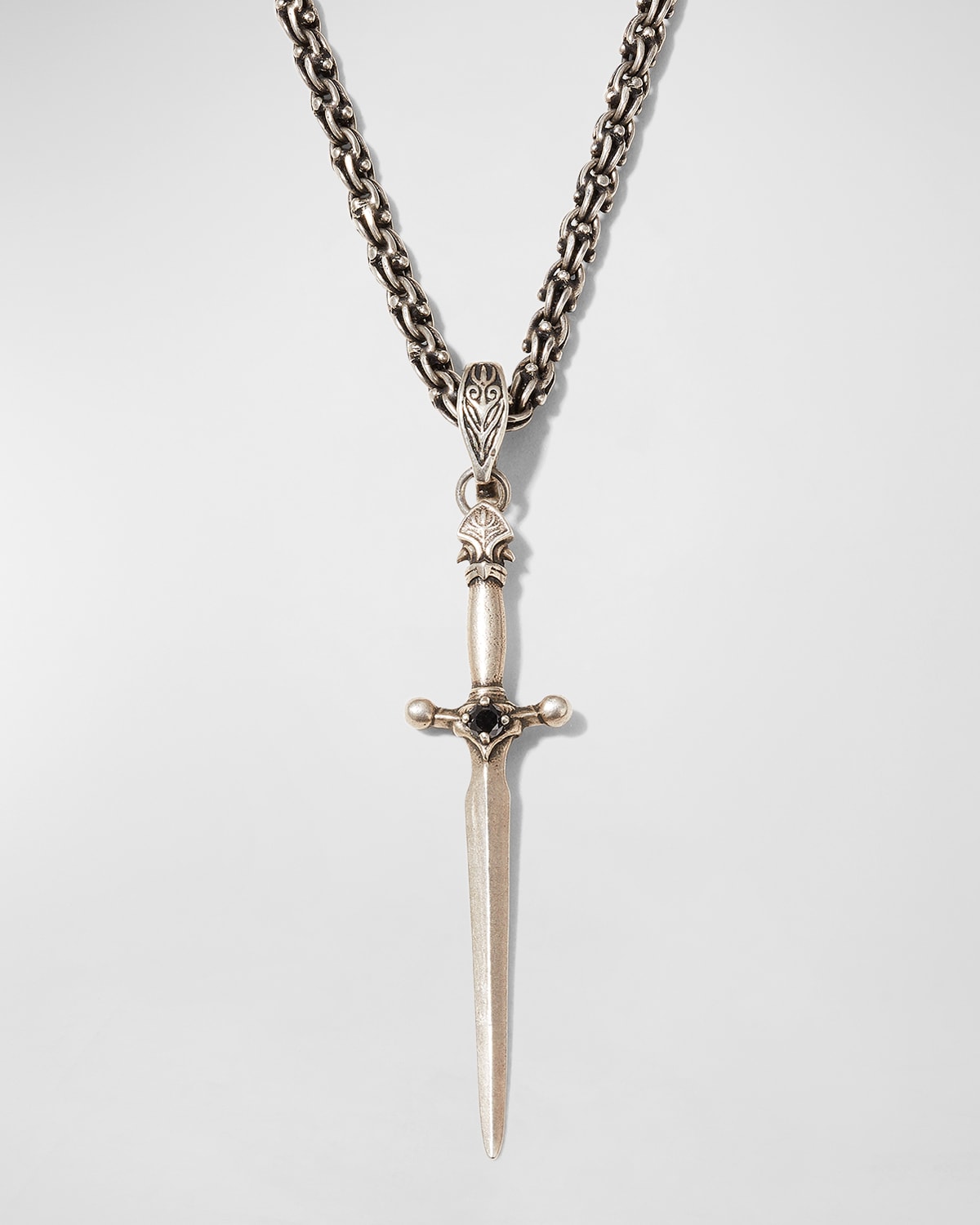 Men's Dagger Pendant Necklace