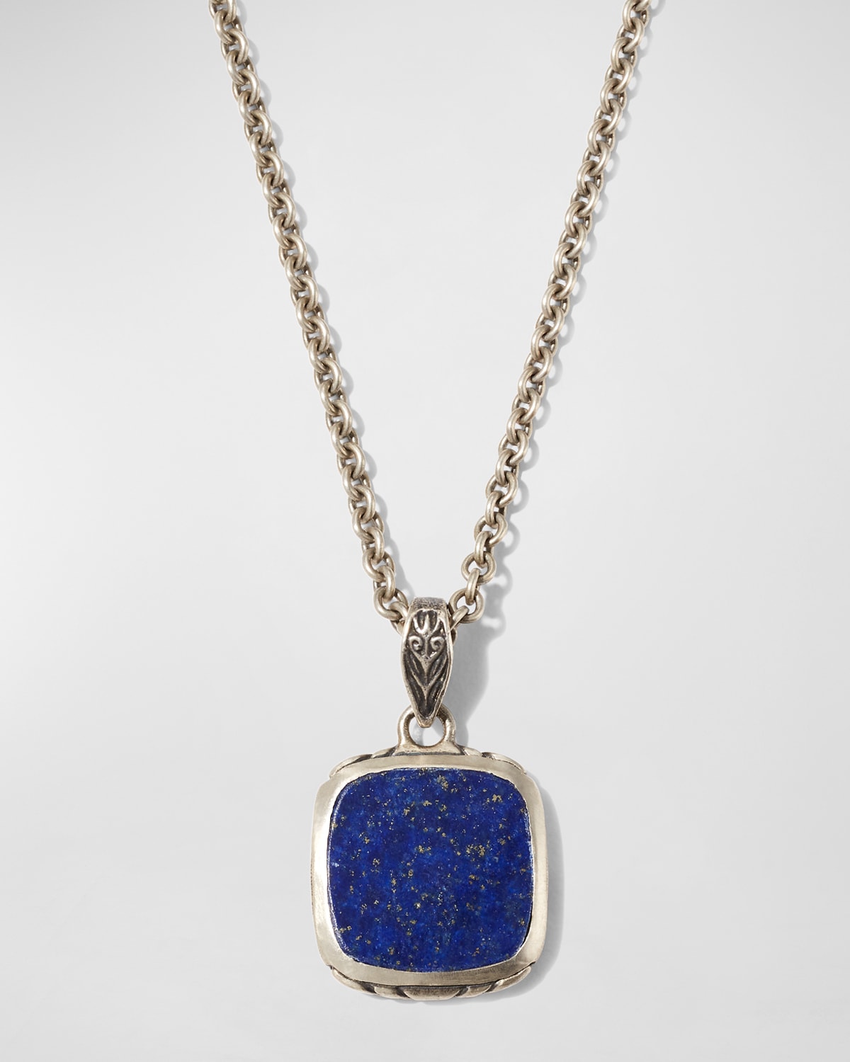 Men's Artisan Lapis Pendant Necklace, 24"L