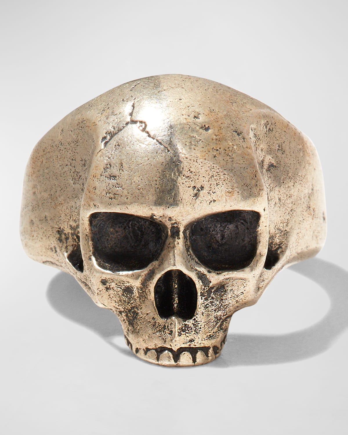 Men's Metal Skull Signet Ring