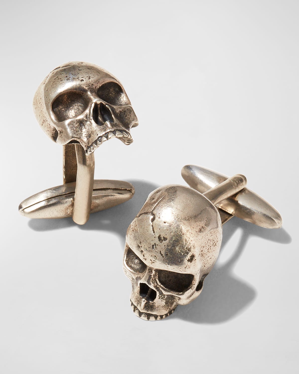 Men's Silver Skull Cufflinks