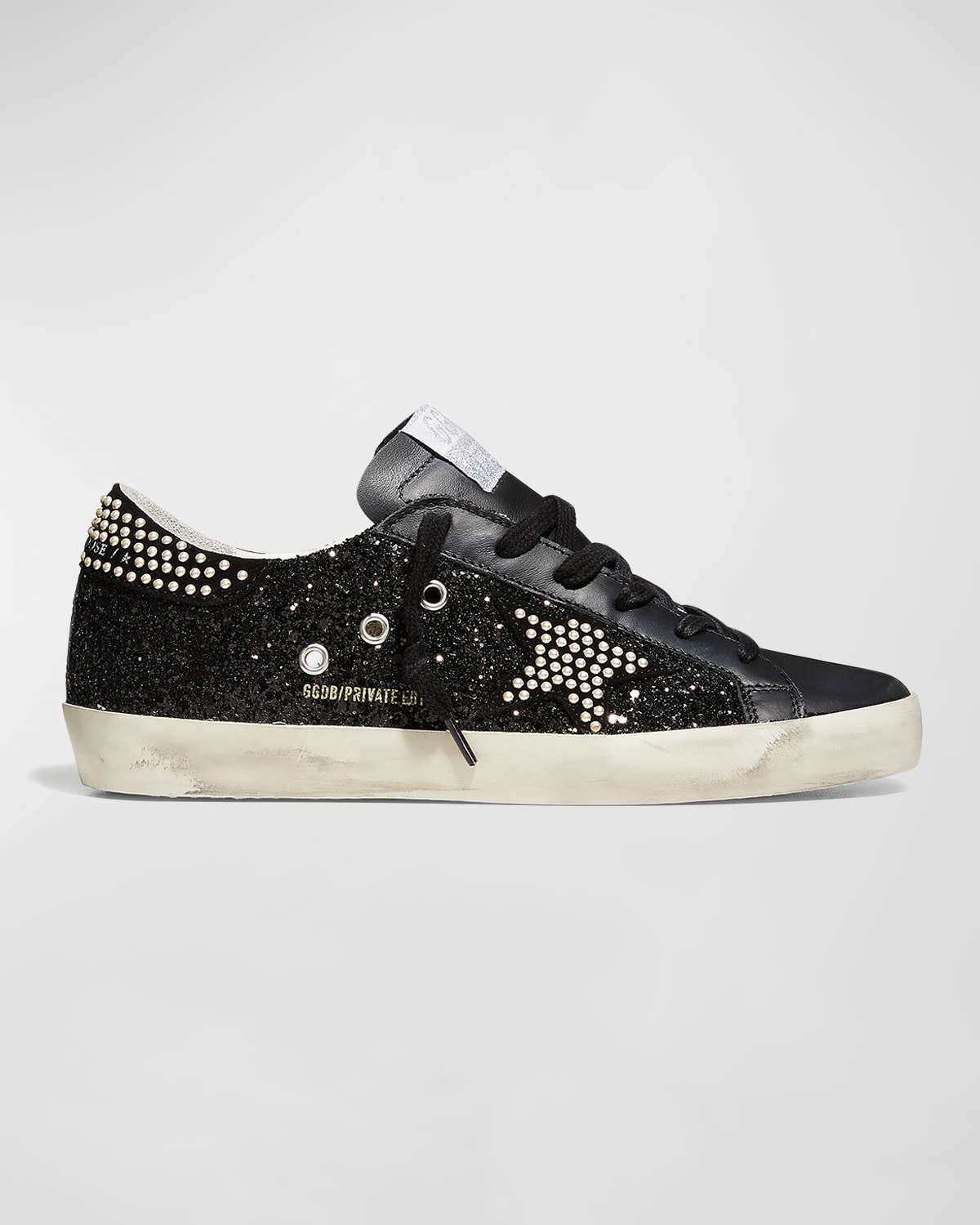 Superstar Pearly Glitter Low-Top Sneakers