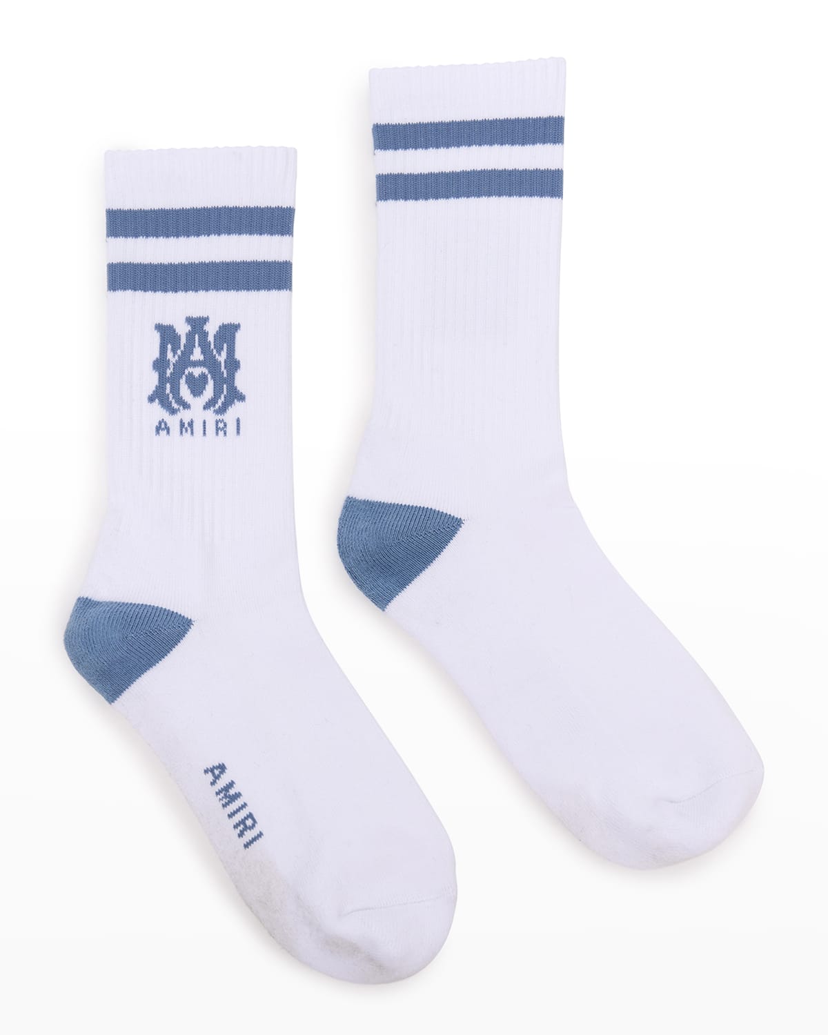 Men's MA-Logo Stripe Crew Socks