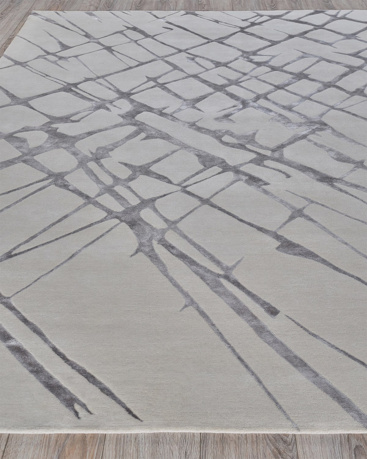 Exquisite Rugs Zephyr Hand-knotted Rug, 8' X 10'