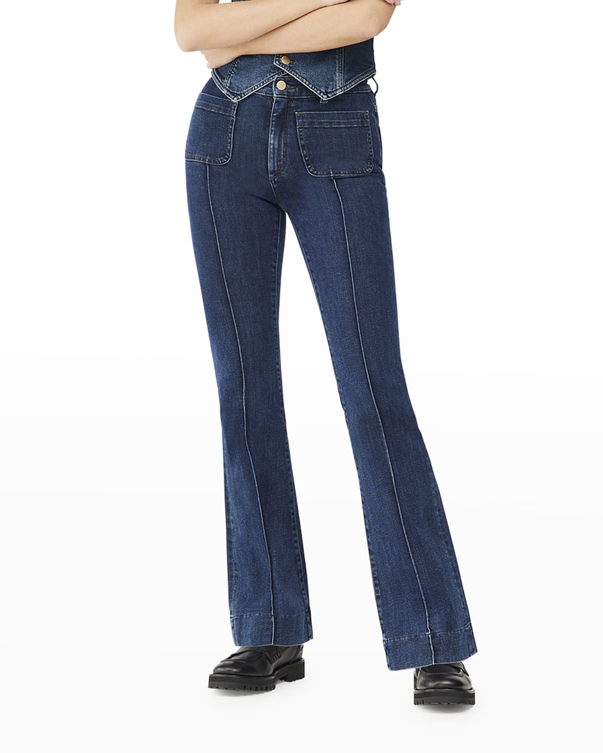 DL Premium Denim Bridget High-Rise Instaculpt Bootcut Jeans