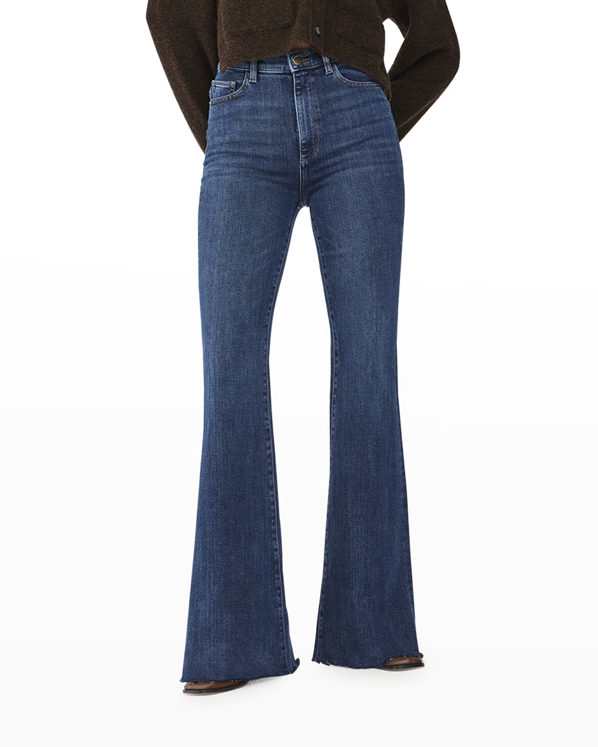 DL Premium Denim Rachel Flare Ultra High-Rise Instasculpt Jeans