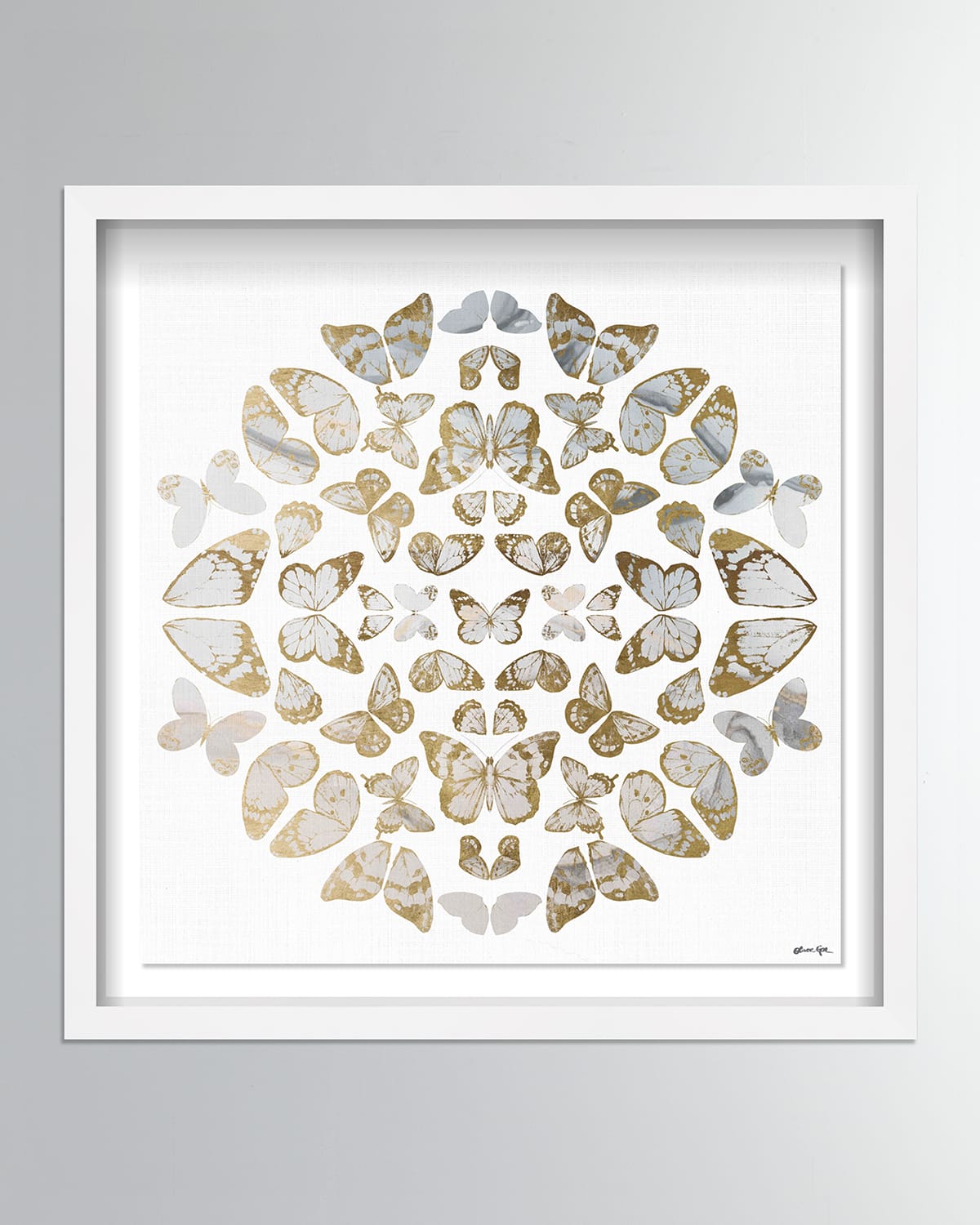 Shop The Oliver Gal Artist Co. Butterfly Dreaming Giclee On Paper In Gold
