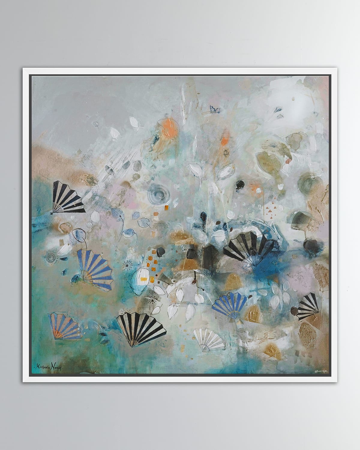 Fans Giclee on Canvas by Michaela Nessim