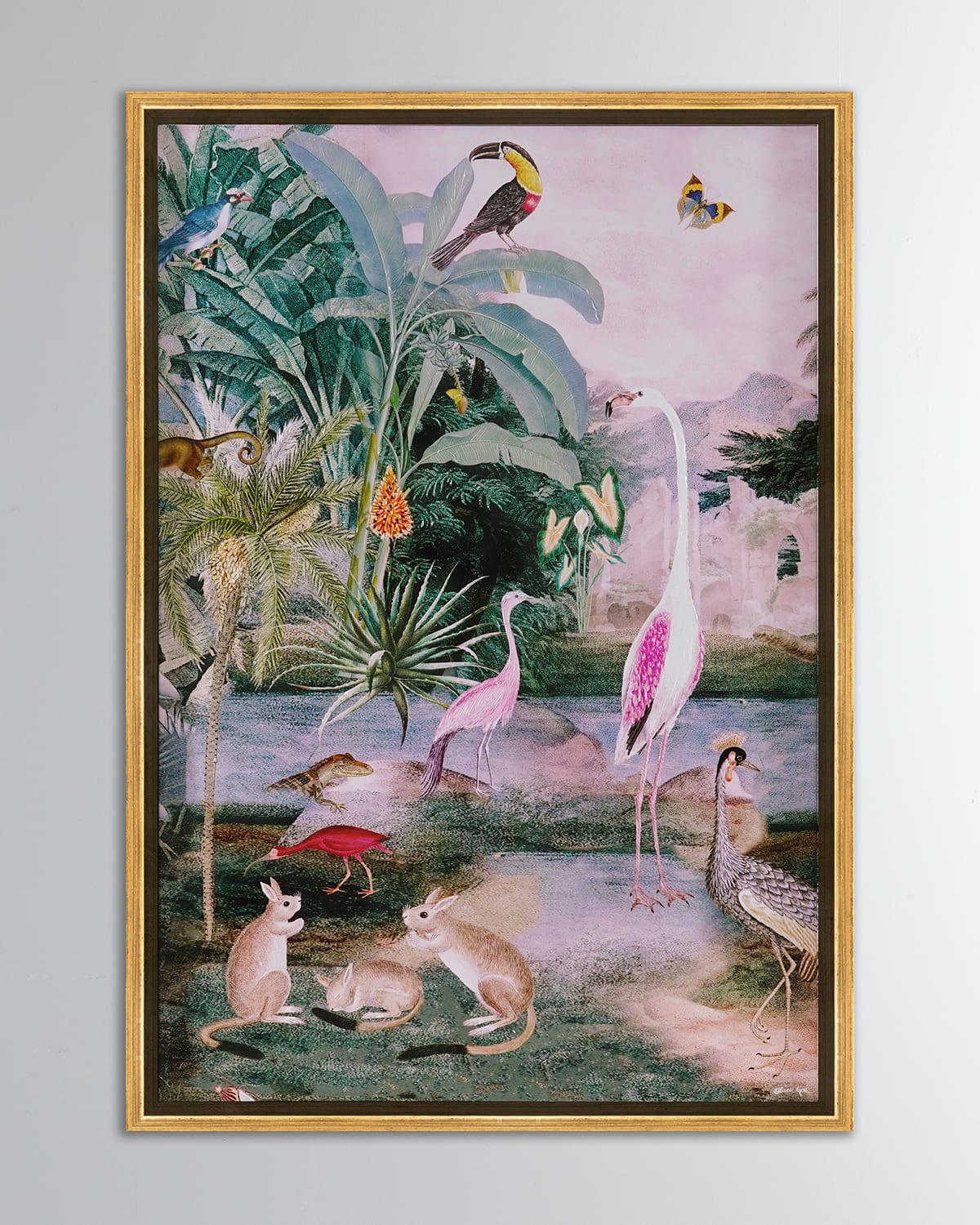 Shop The Oliver Gal Artist Co. In The Tropics Giclee On Canvas In Pink