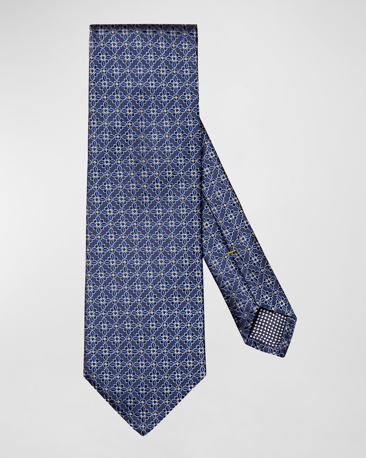 Shop Eton Men's Floral Silk Tie In Blue