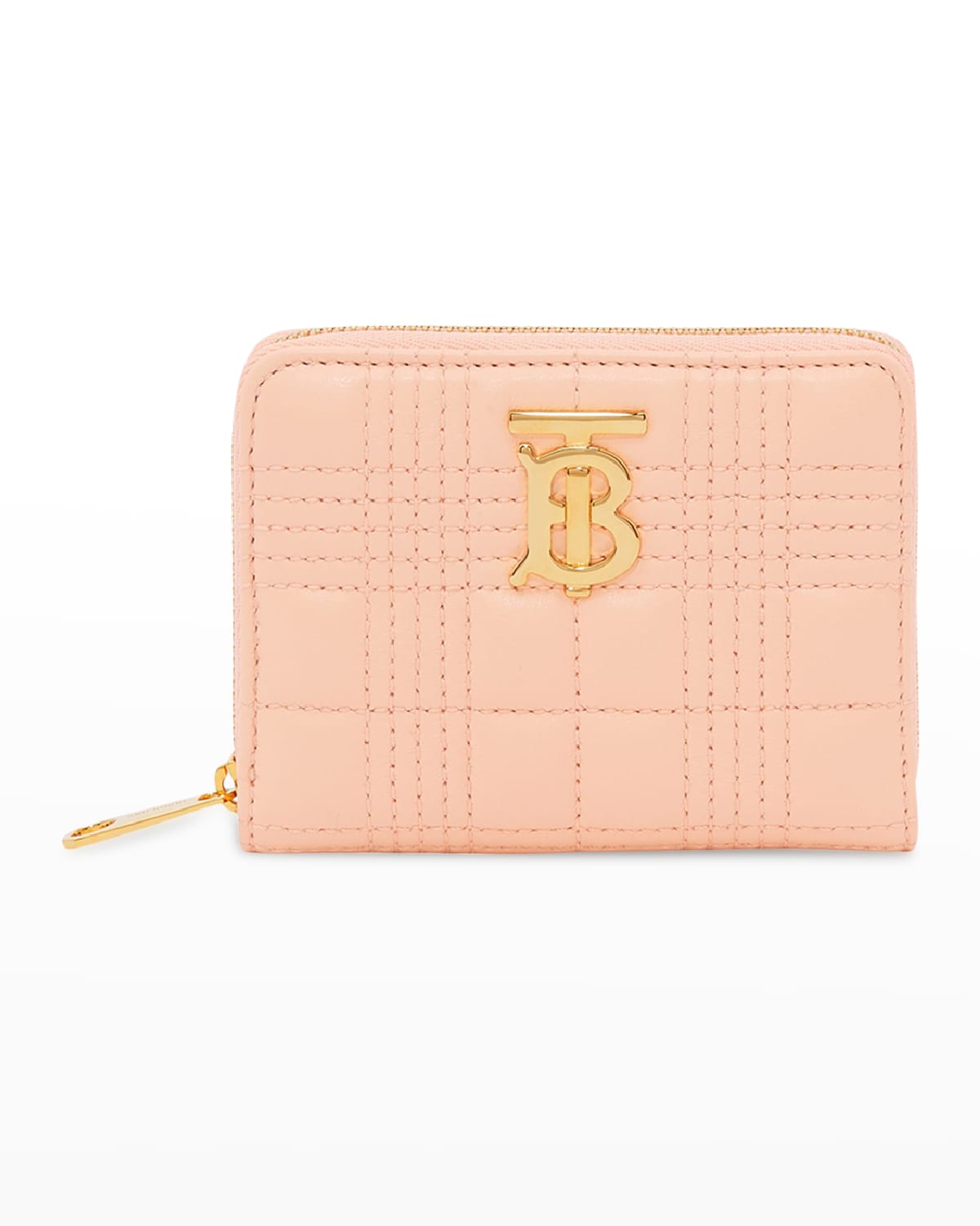 Burberry Lola Zip Check Quilted Wallet