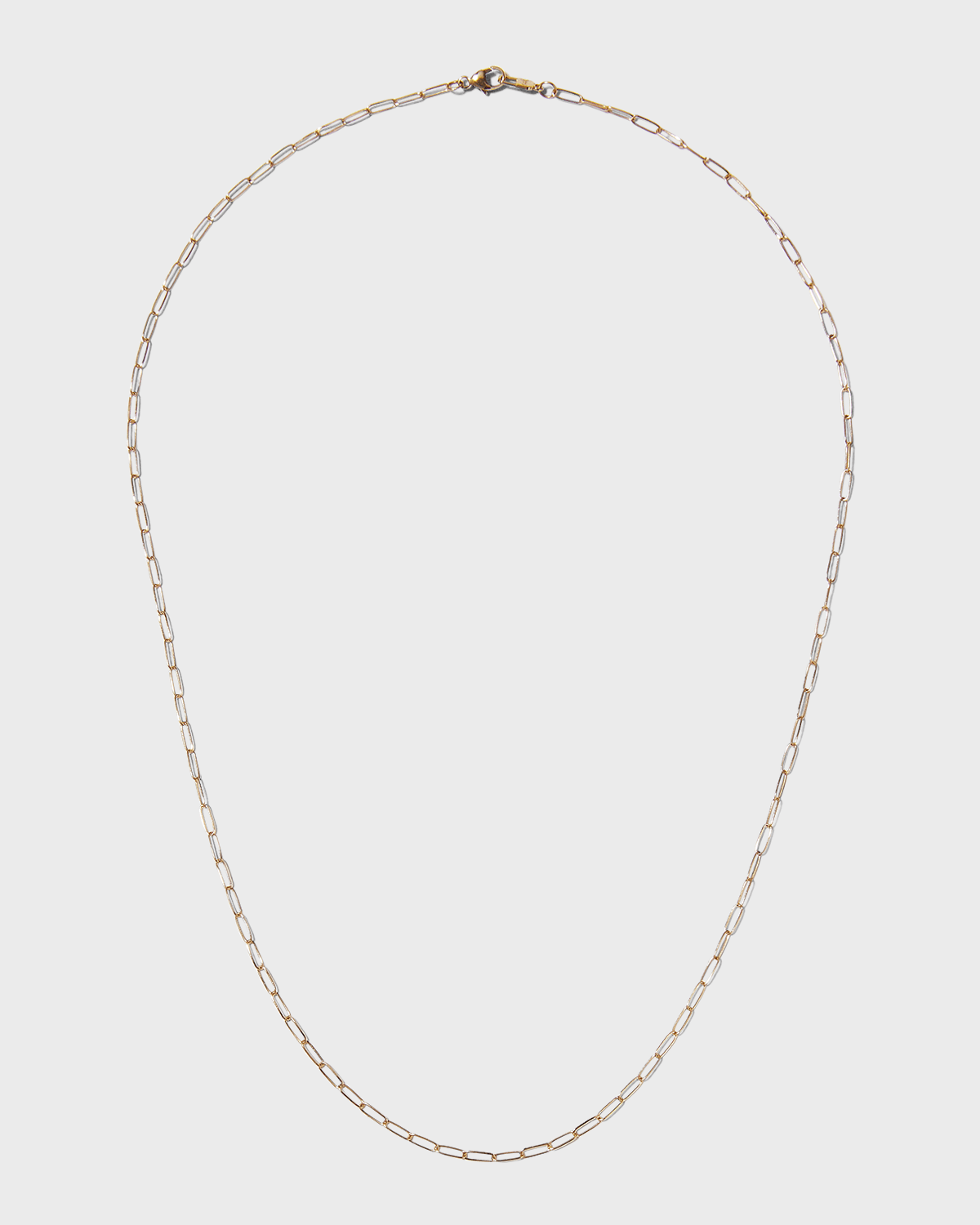 Melange 14K Gold Paper Clip Chain Necklace