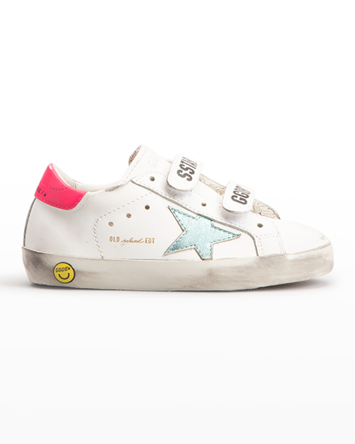Golden Goose Kids' Old School Low-top Leather Trainers 6-9 Years In White/oth