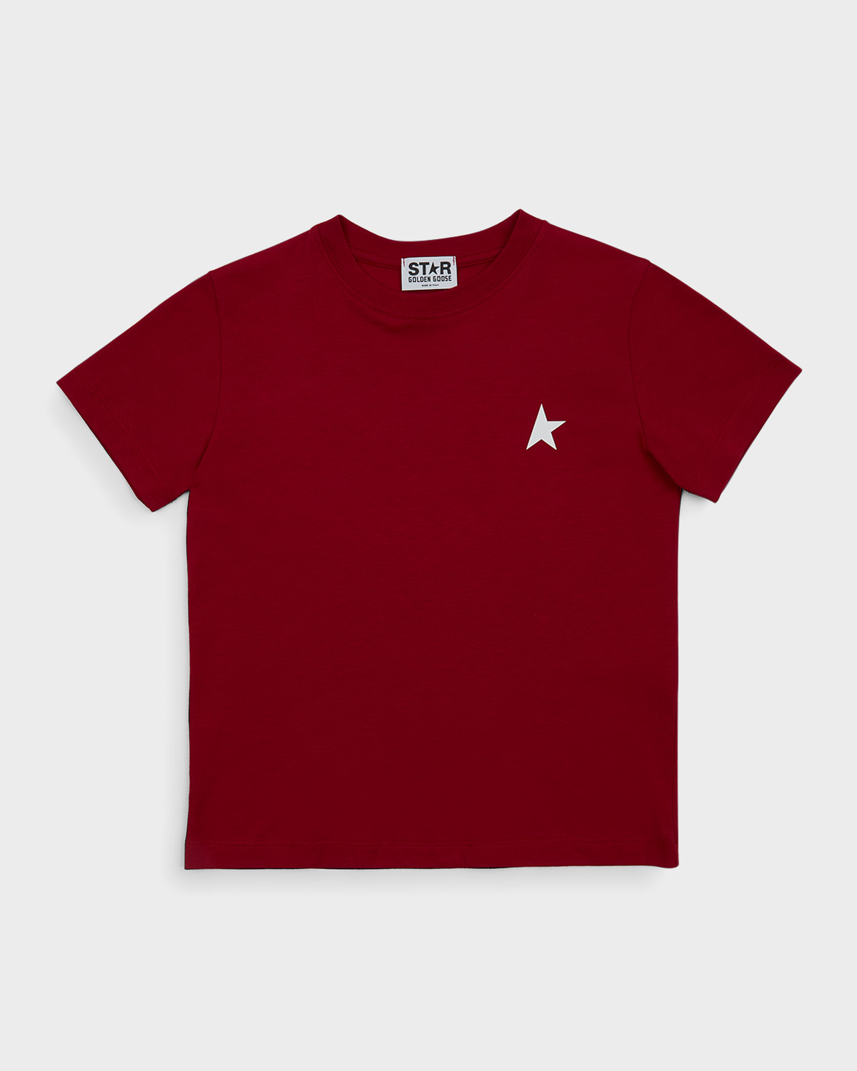 Golden Goose Kids' Boy's Star T-shirt In Tango Red White