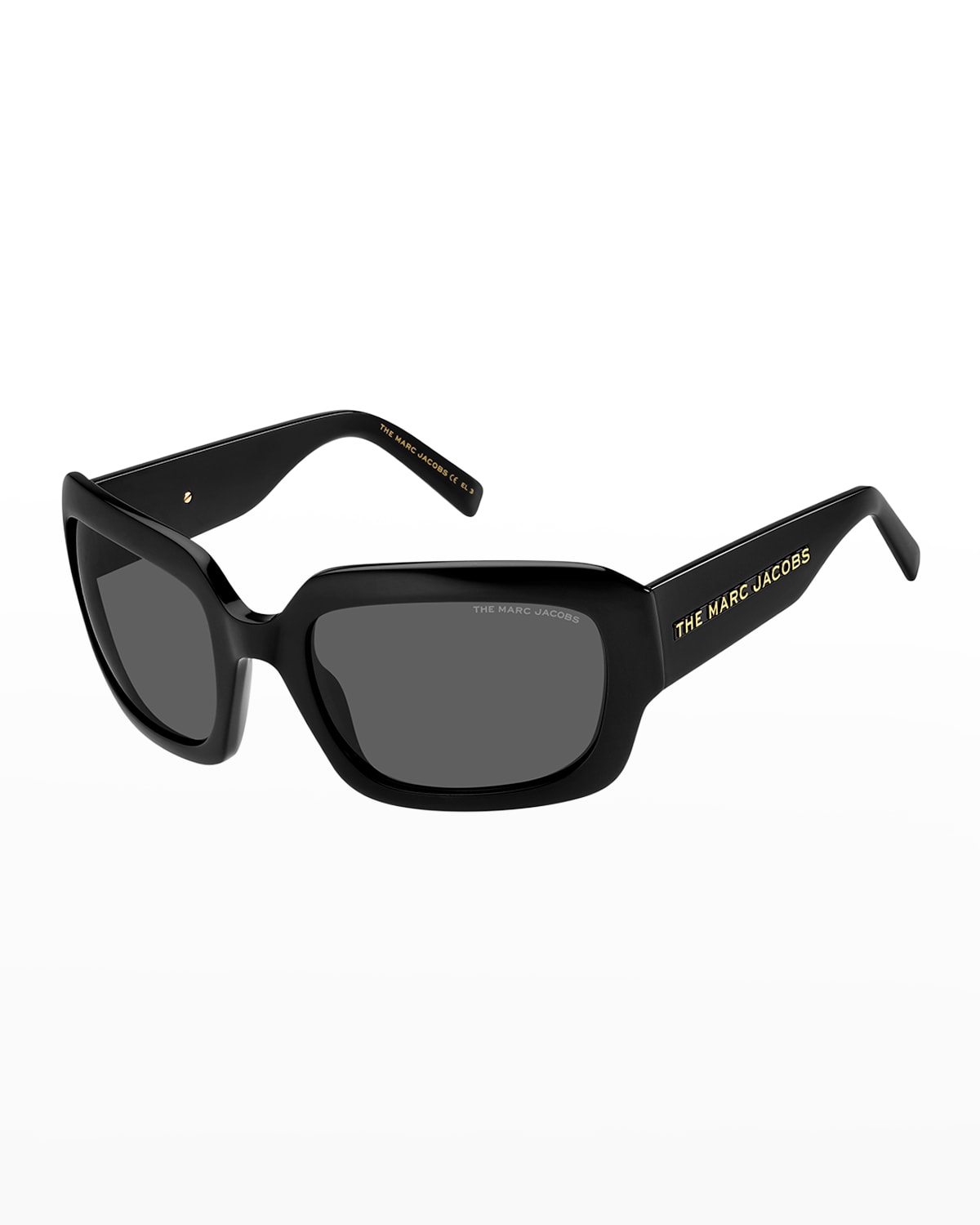 Marc Jacobs 59mm Rectangle Sunglasses In Black