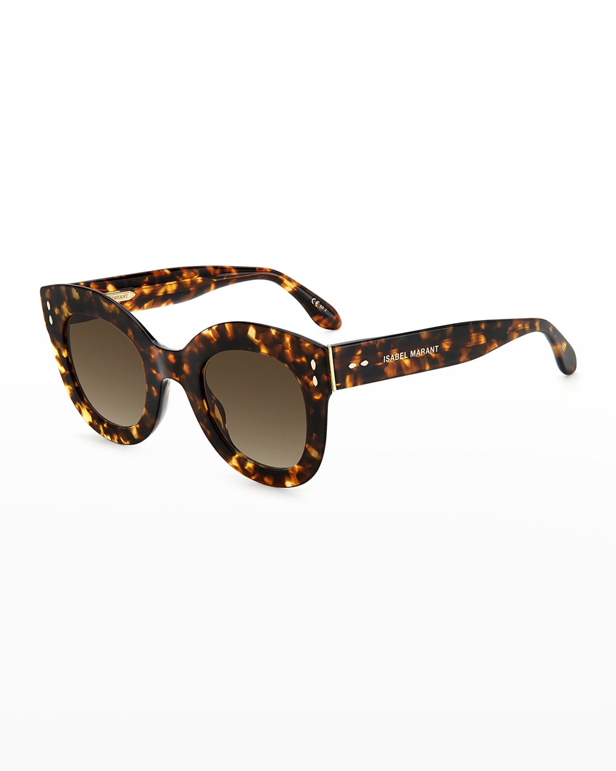 Isabel Marant Round Acetate & Metal Sunglasses