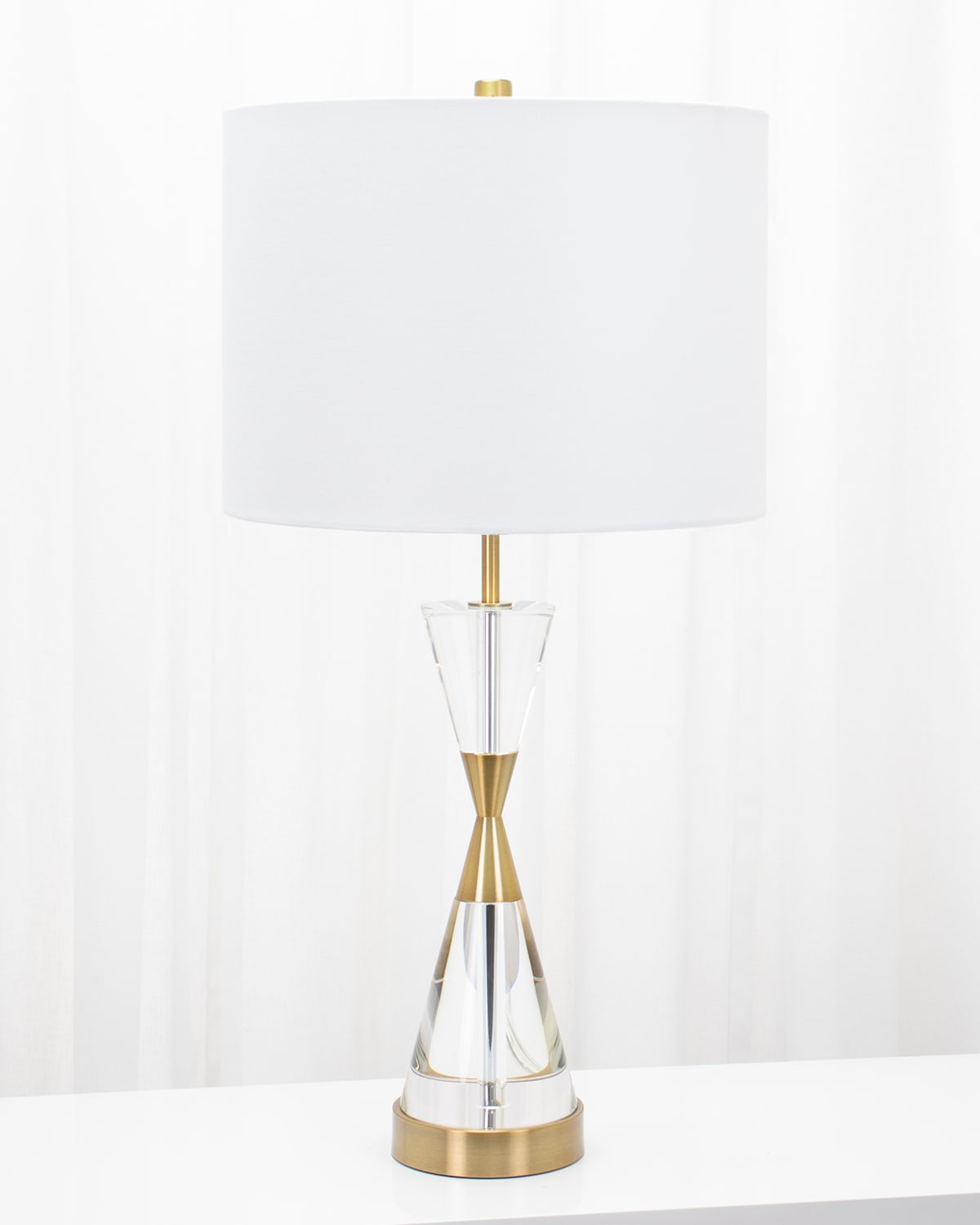 Couture Lamps 27.37"t Piper Table Lamp In White