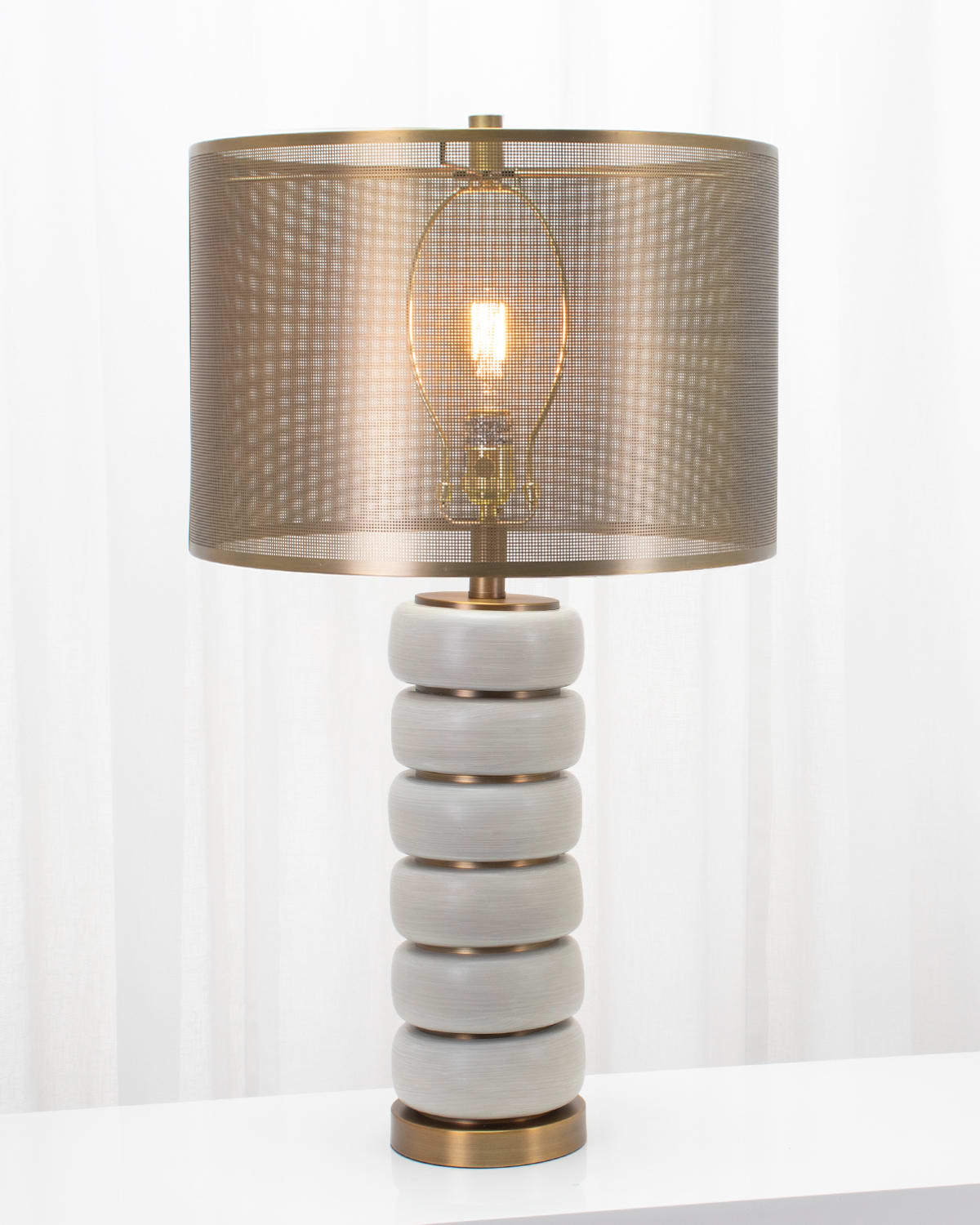 Couture Lamps 29.5"t Hyles Table Lamp In Brown