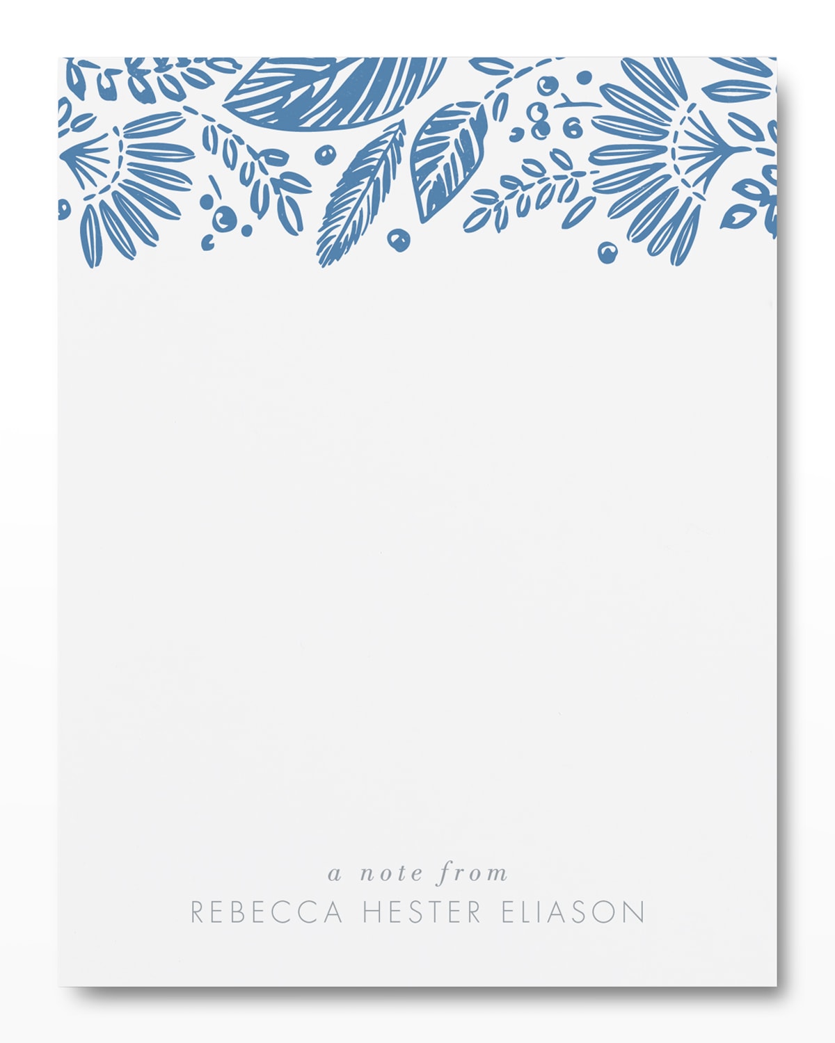 Shop Carlson Craft Abloom Notecards, Set Of 25 - Personalized In Platinum Ink