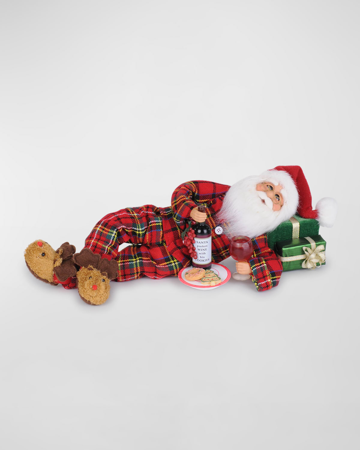 Lying Santa w/ Midnight Wine Snack Decor