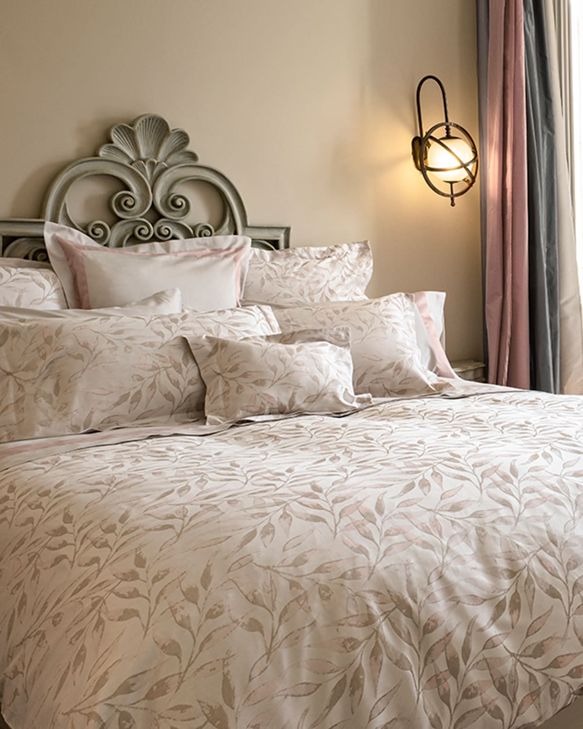 Signoria Firenze Argentario 500 Thread Count Jacquard King Duvet Cover In Neutral